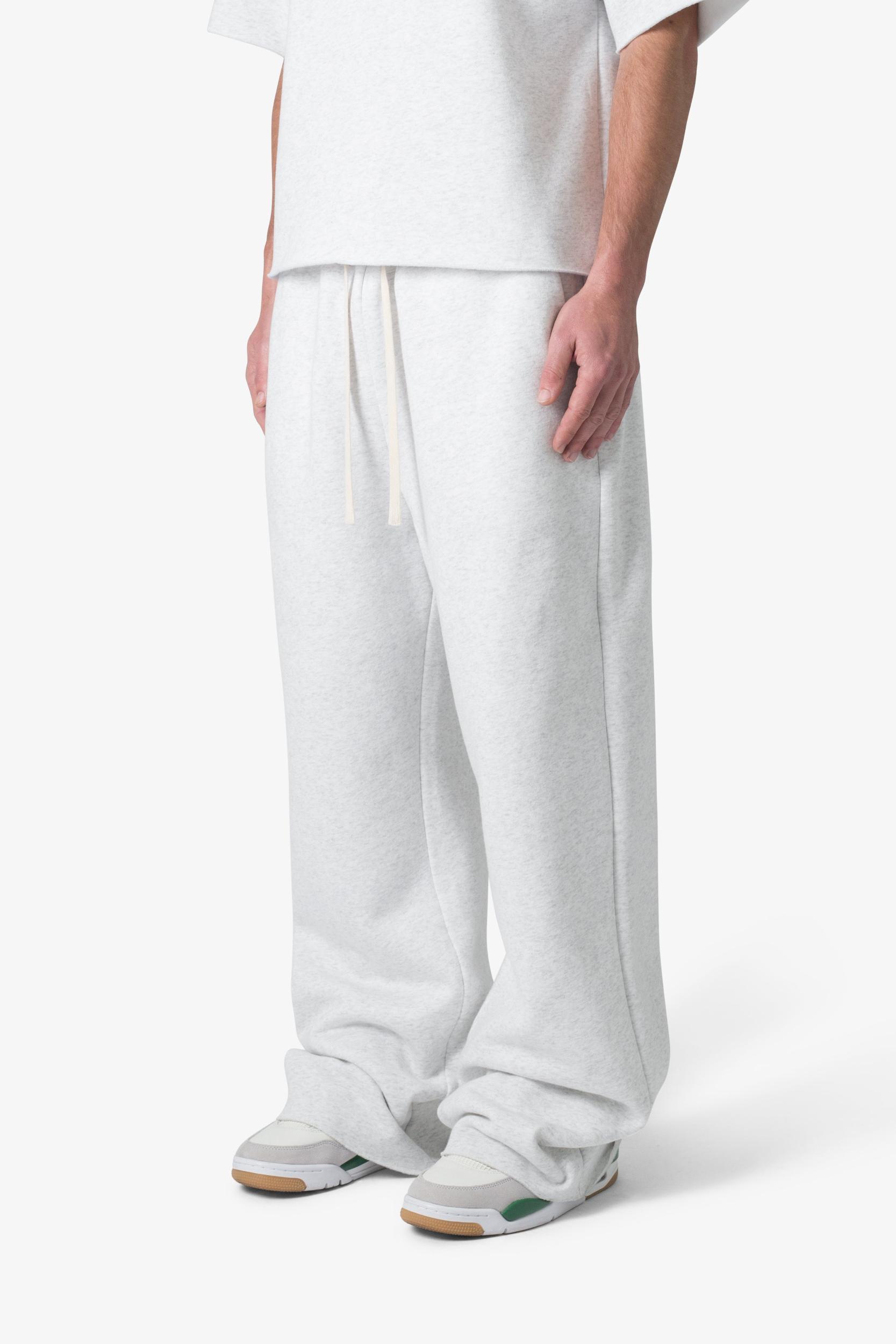 Washed Ultra Baggy Sweatpants - Heather Grey Product Image