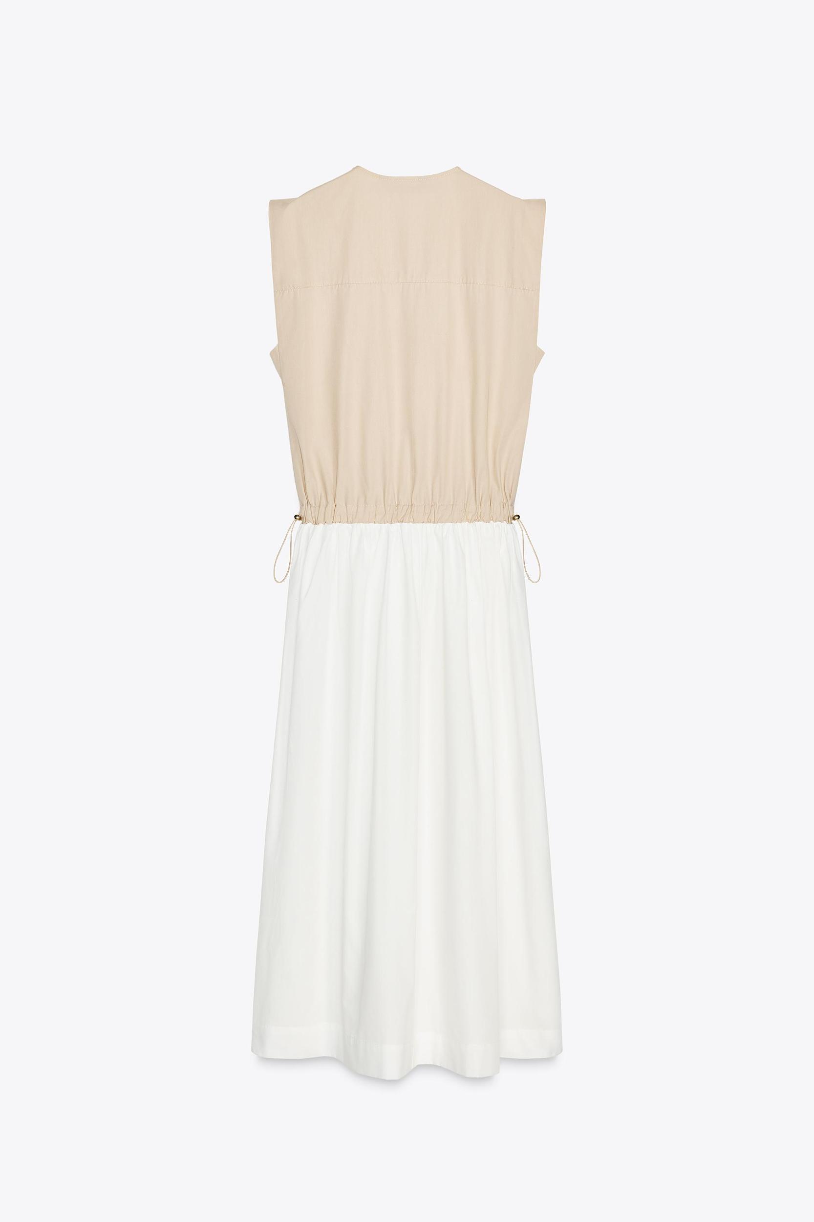 COMBINATION POPLIN DRESS Product Image