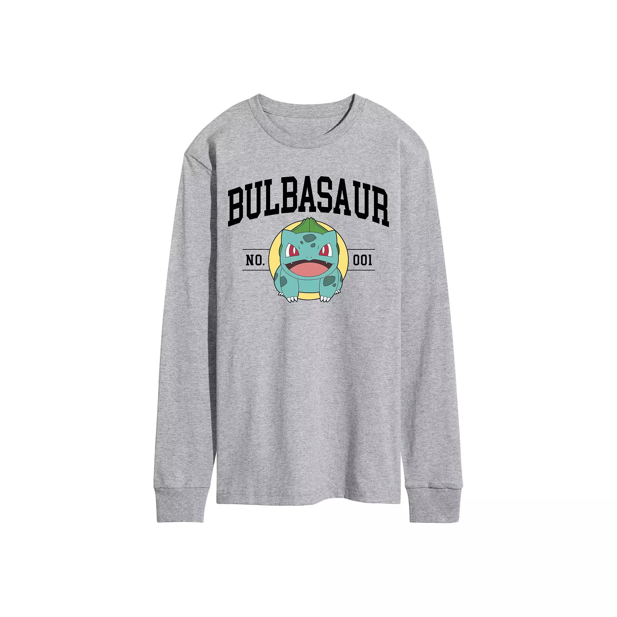 Men's Pokemon Bulbasaur Long Sleeve Graphic Tee,  Product Image