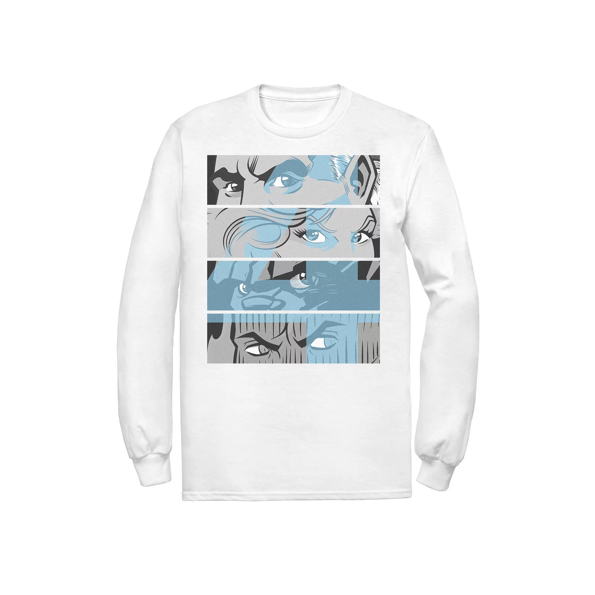 Men's Marvel Fantastic Four Group Shot Eyes Panel Tee,  Product Image