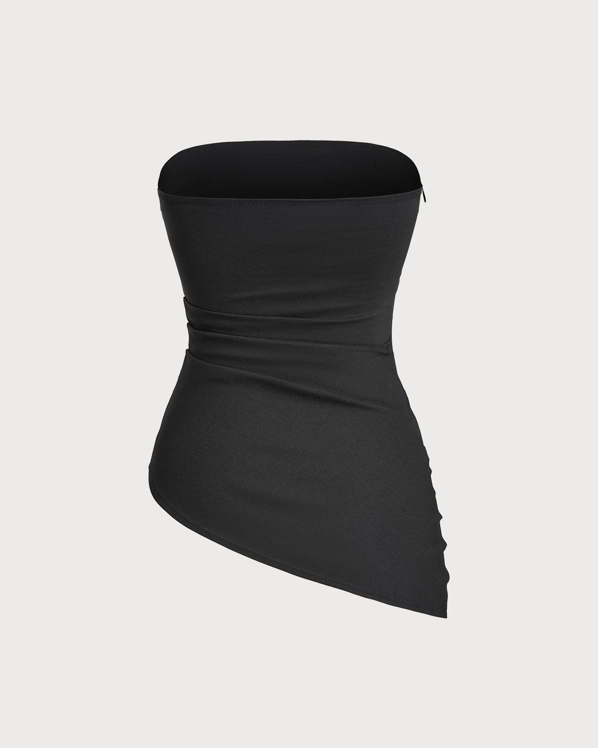 Black Pleated Bustier Product Image