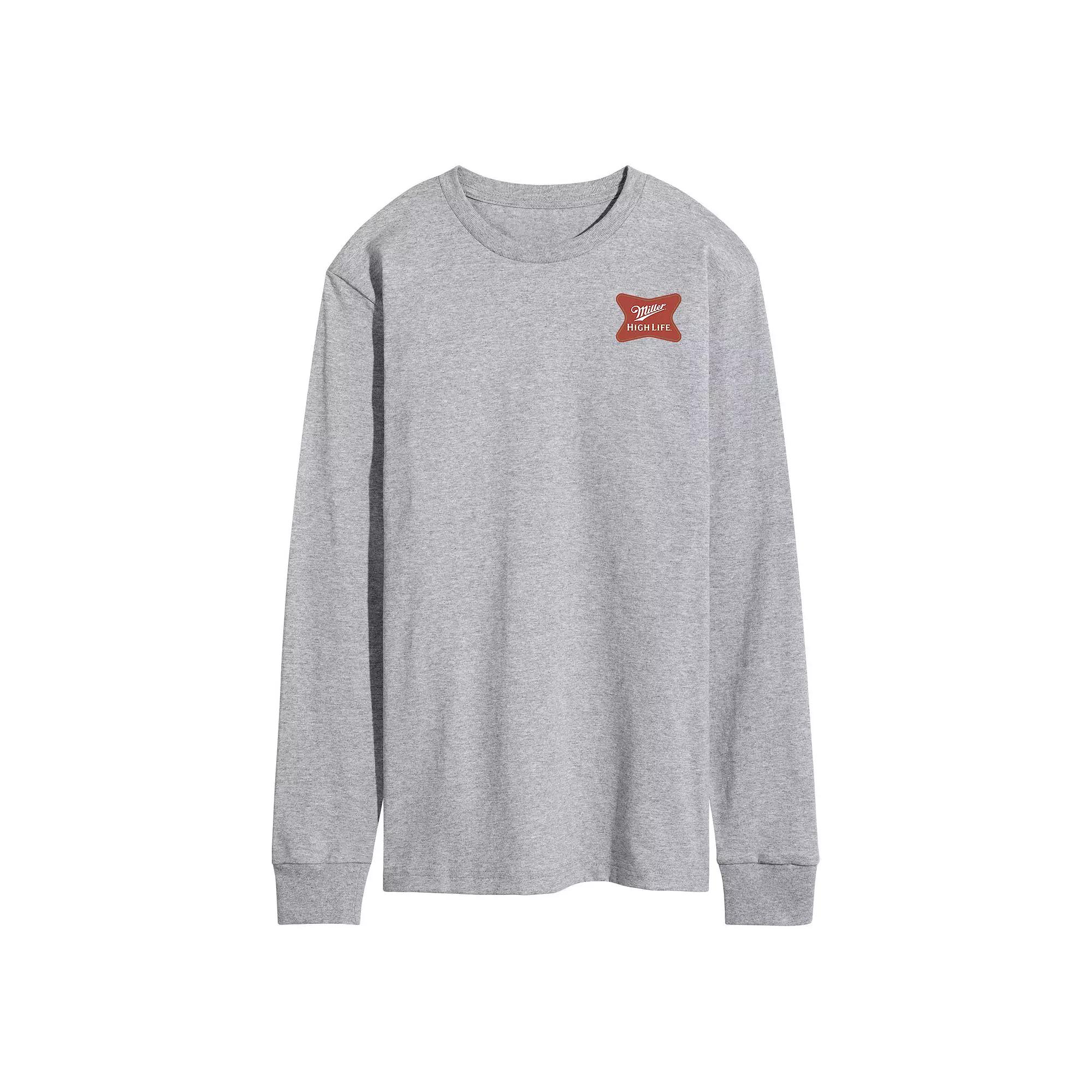 Men's Miller High Life 6 Pack Bottles Long Sleeve Graphic Tee,  Product Image