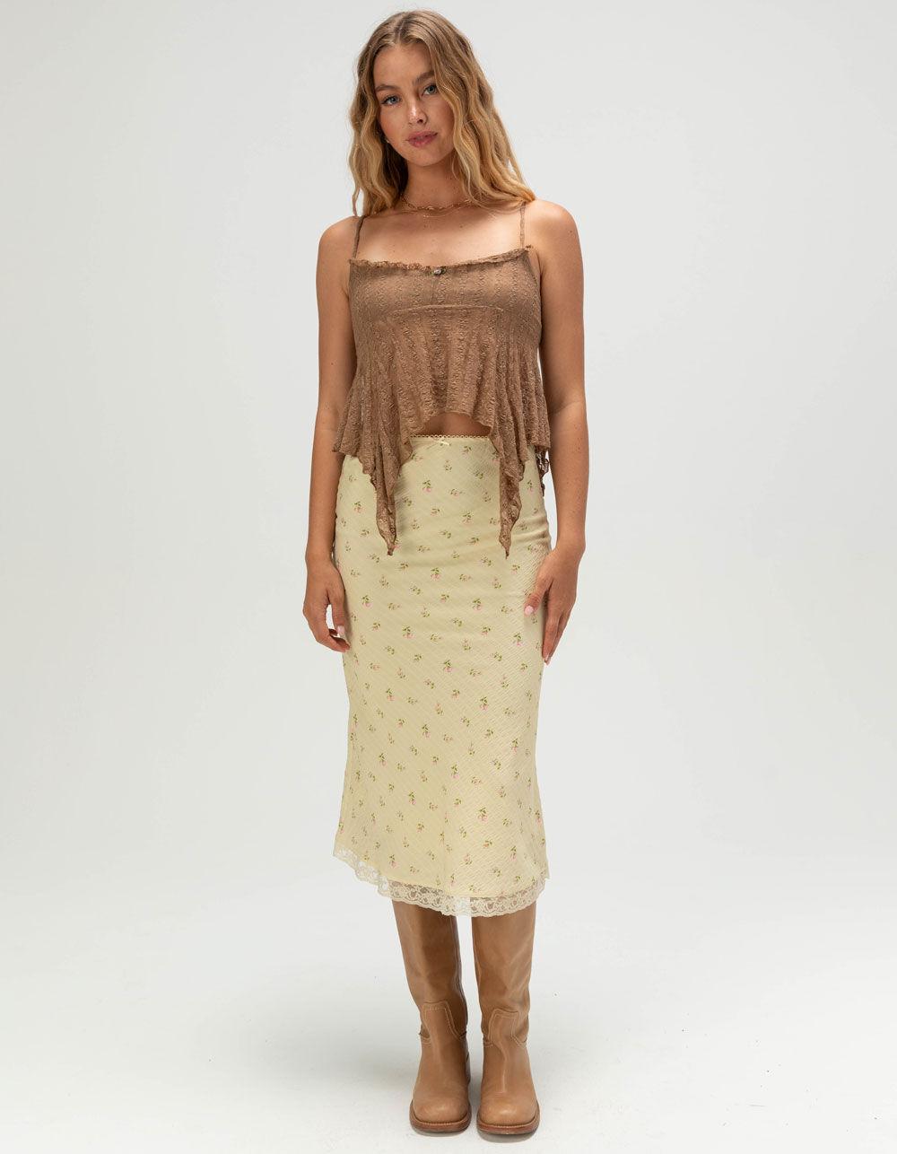 NECTAR CLOTHING Lace Fairy Womens Cami - BROWN Product Image