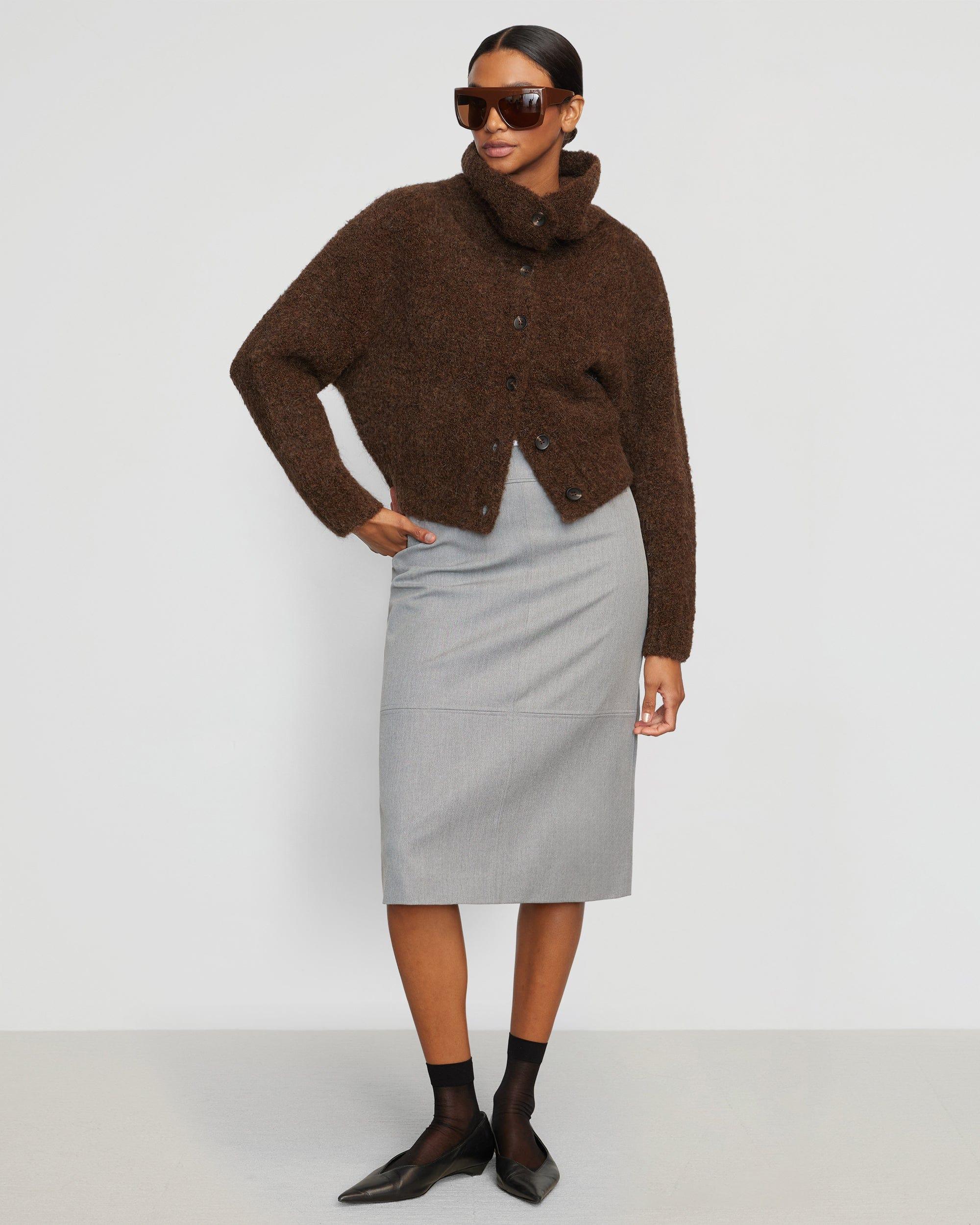 Sacha Fuzzy Alpaca-Wool Cardigan Product Image