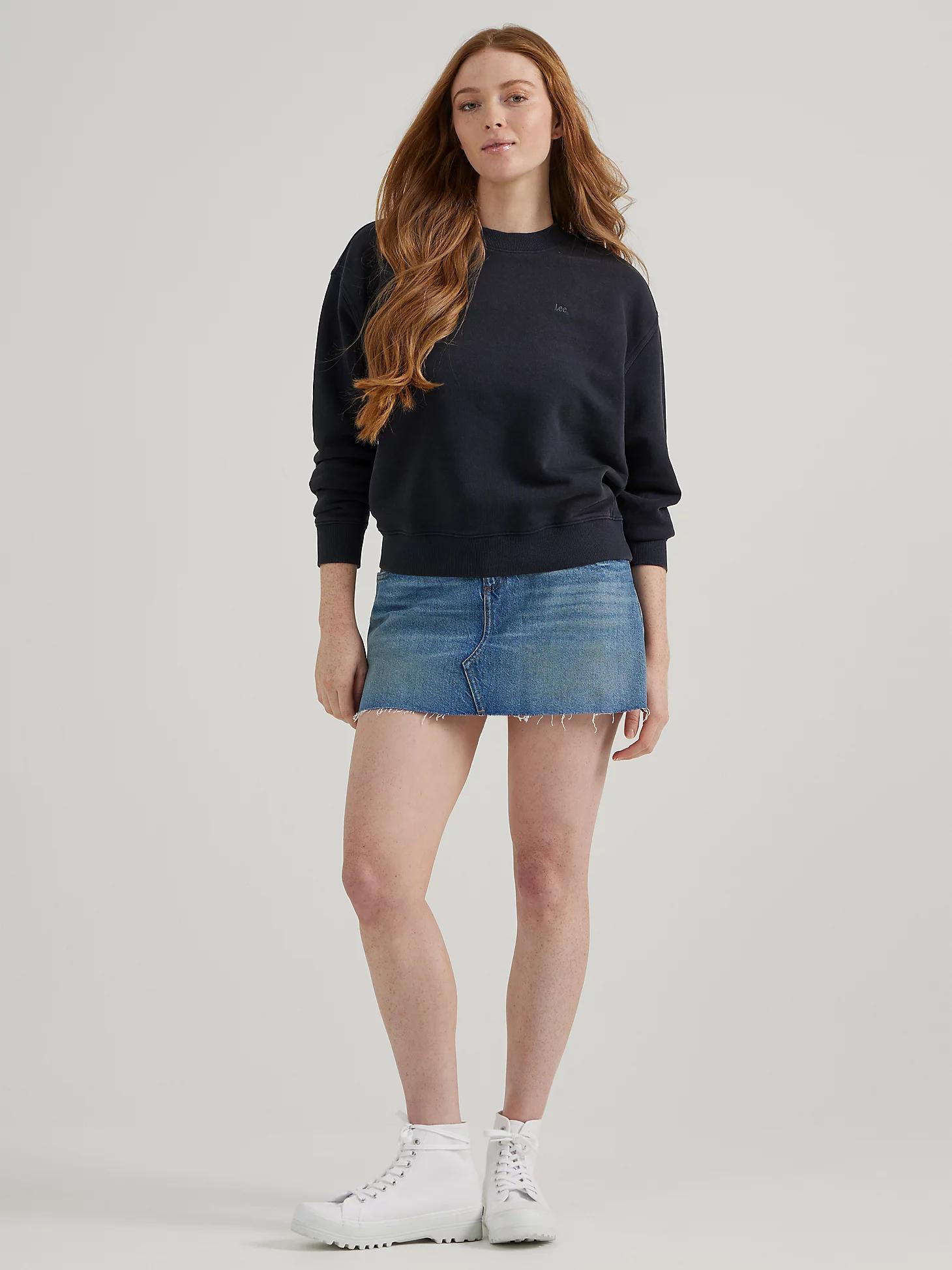 Women's Crewneck Sweatshirt | Women's Tops & Tees | Lee® Product Image