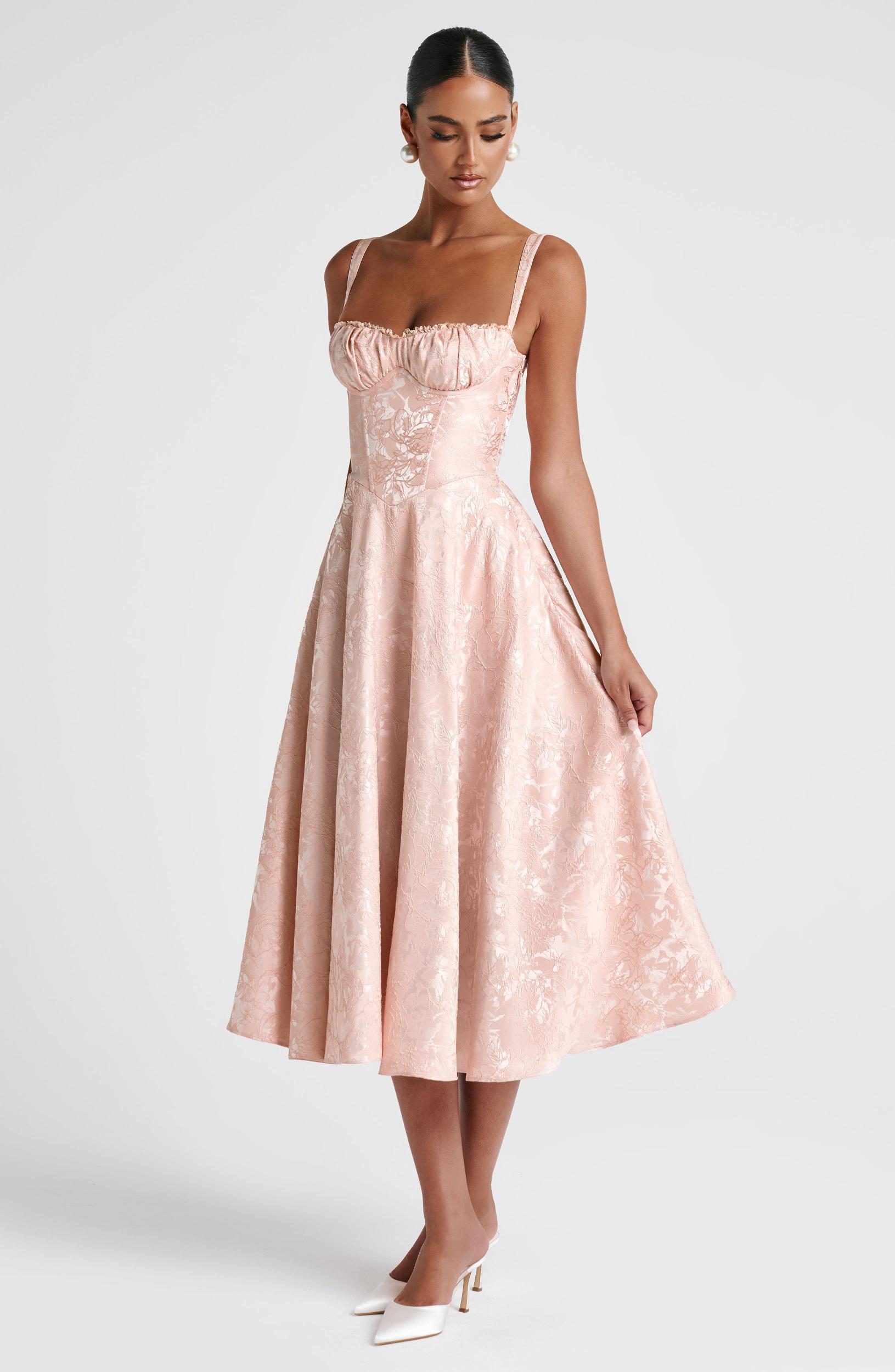 Amity Midi Dress - Soft Peach Product Image