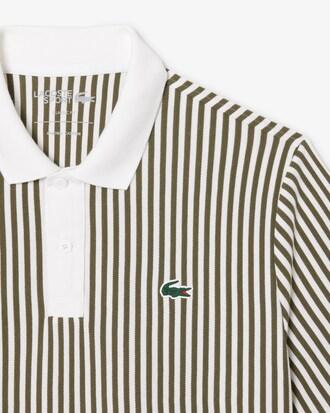 Heat Regulating Striped Golf Polo Shirt Product Image