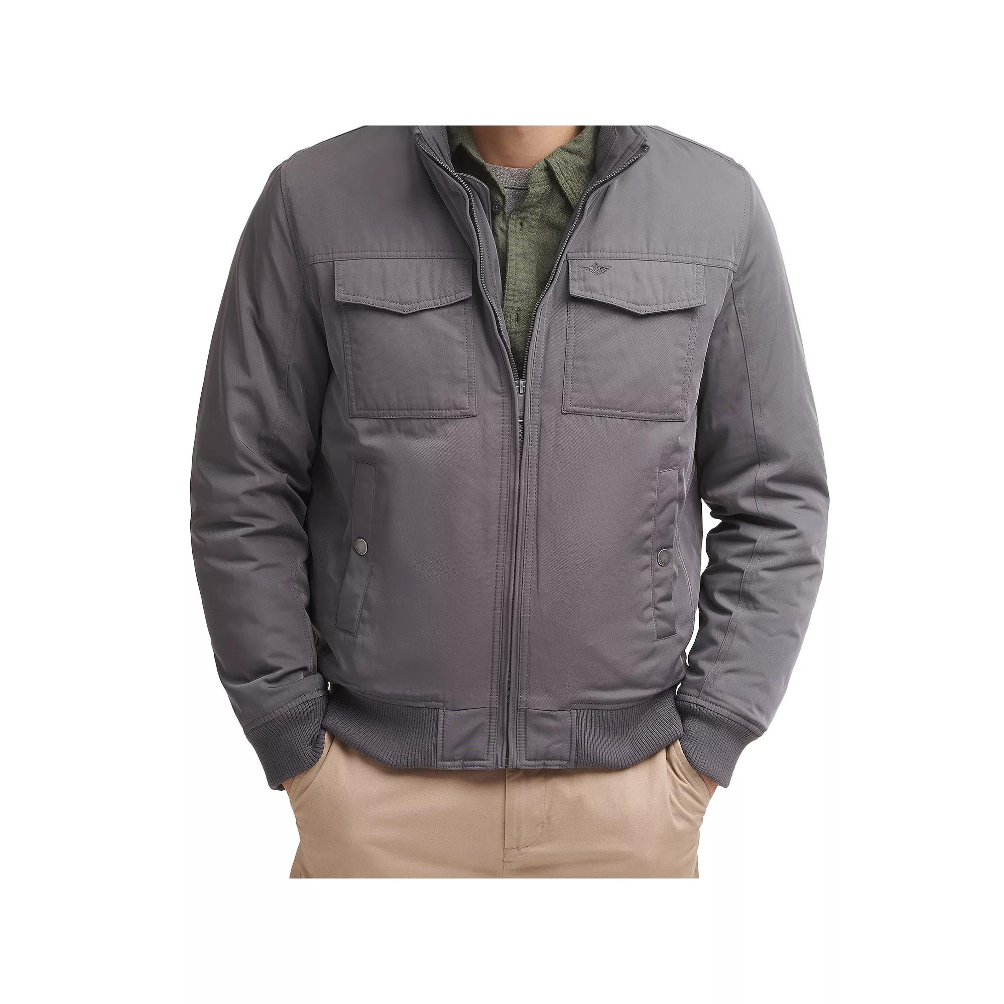 Men's Dockers® 2-Pocket Bomber Jacket, Size: XL, Gray Product Image