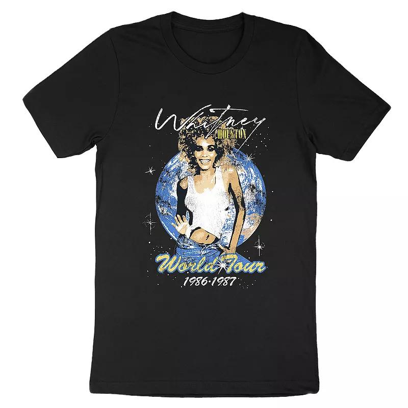 Men's Whitney Houston Tee, Size: XXL, Black Product Image