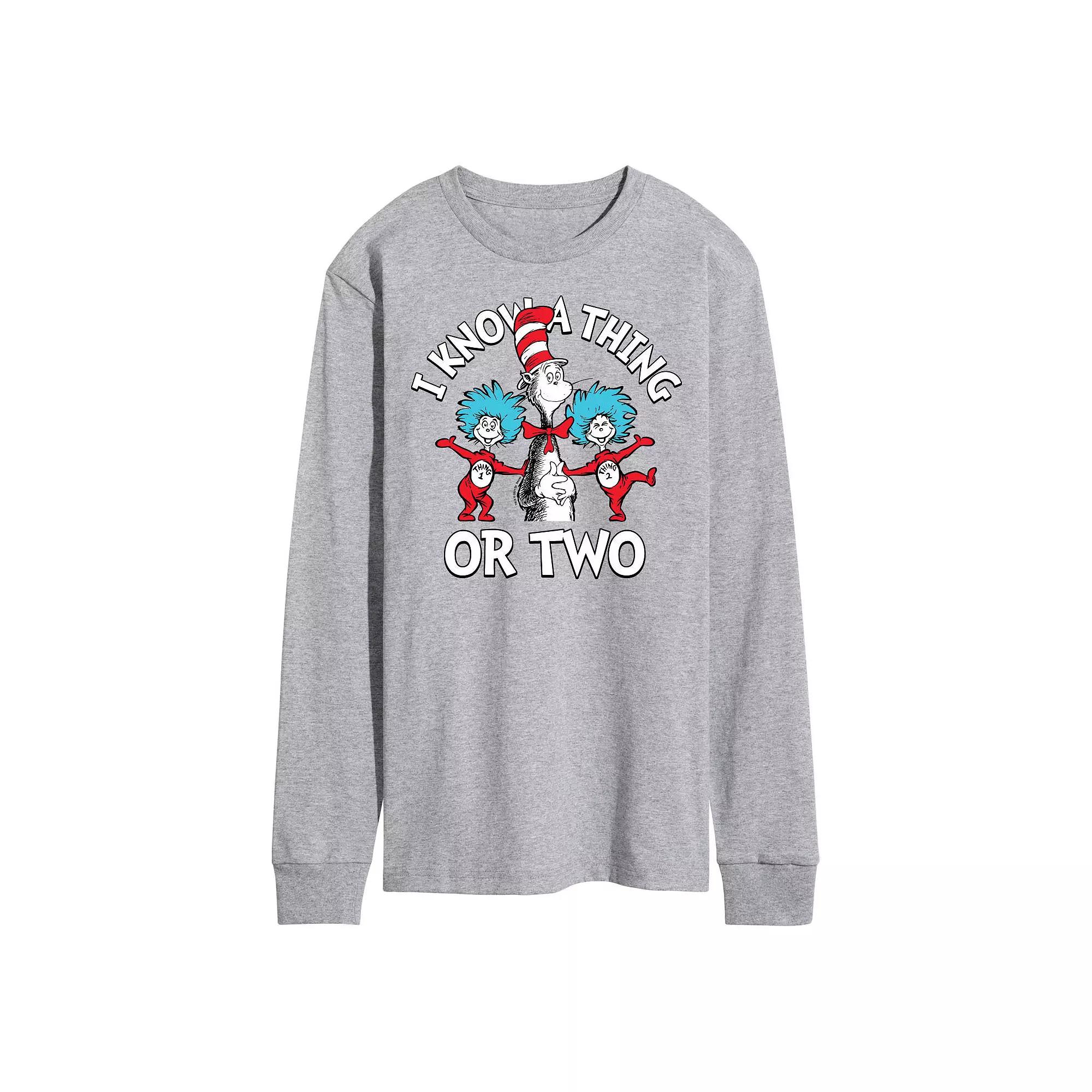 Men's Dr Seuss Know A Thing Or Two Long Sleeve,  Product Image
