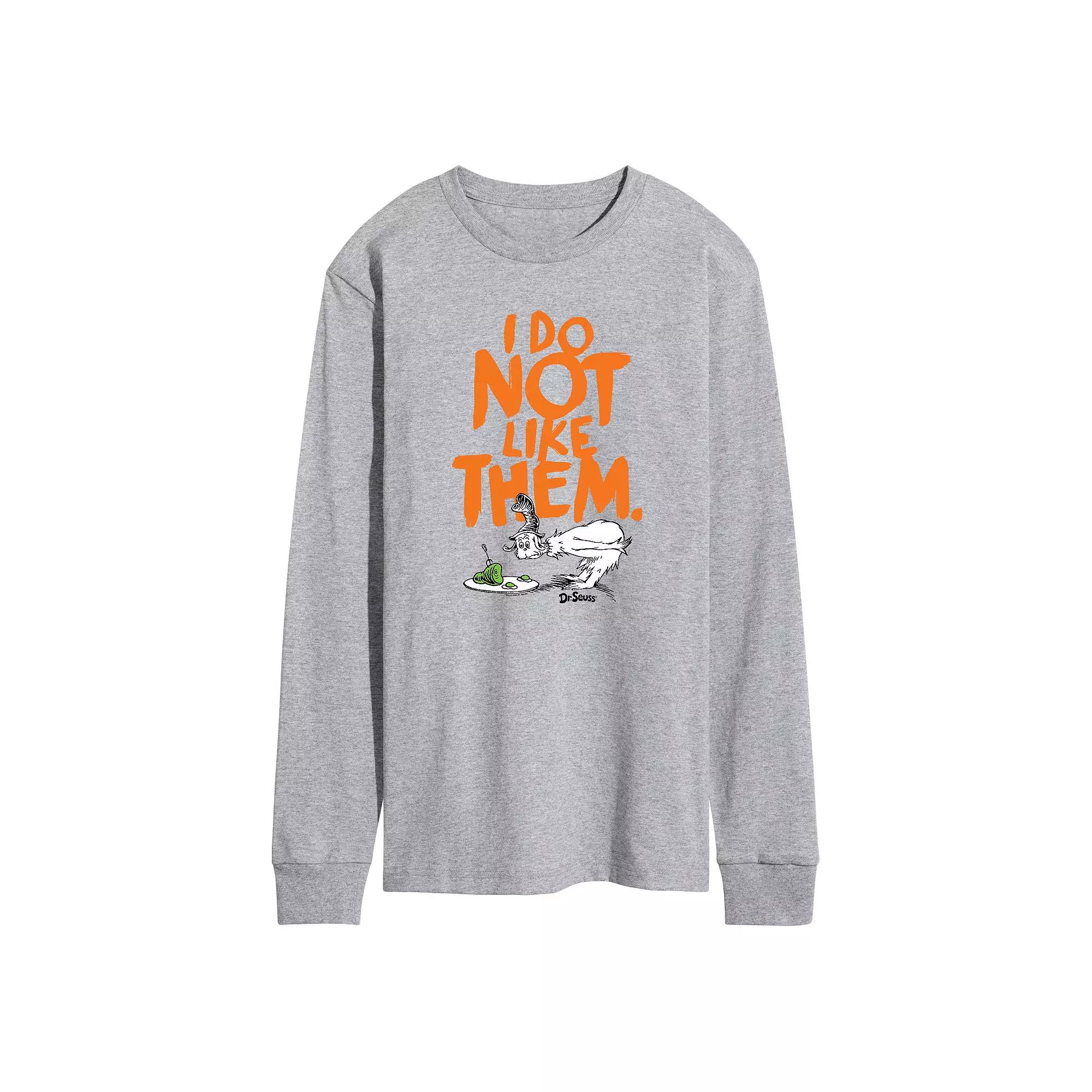 Men's Dr. Seuss Do Not Like Long-Sleeve Tee,  Product Image