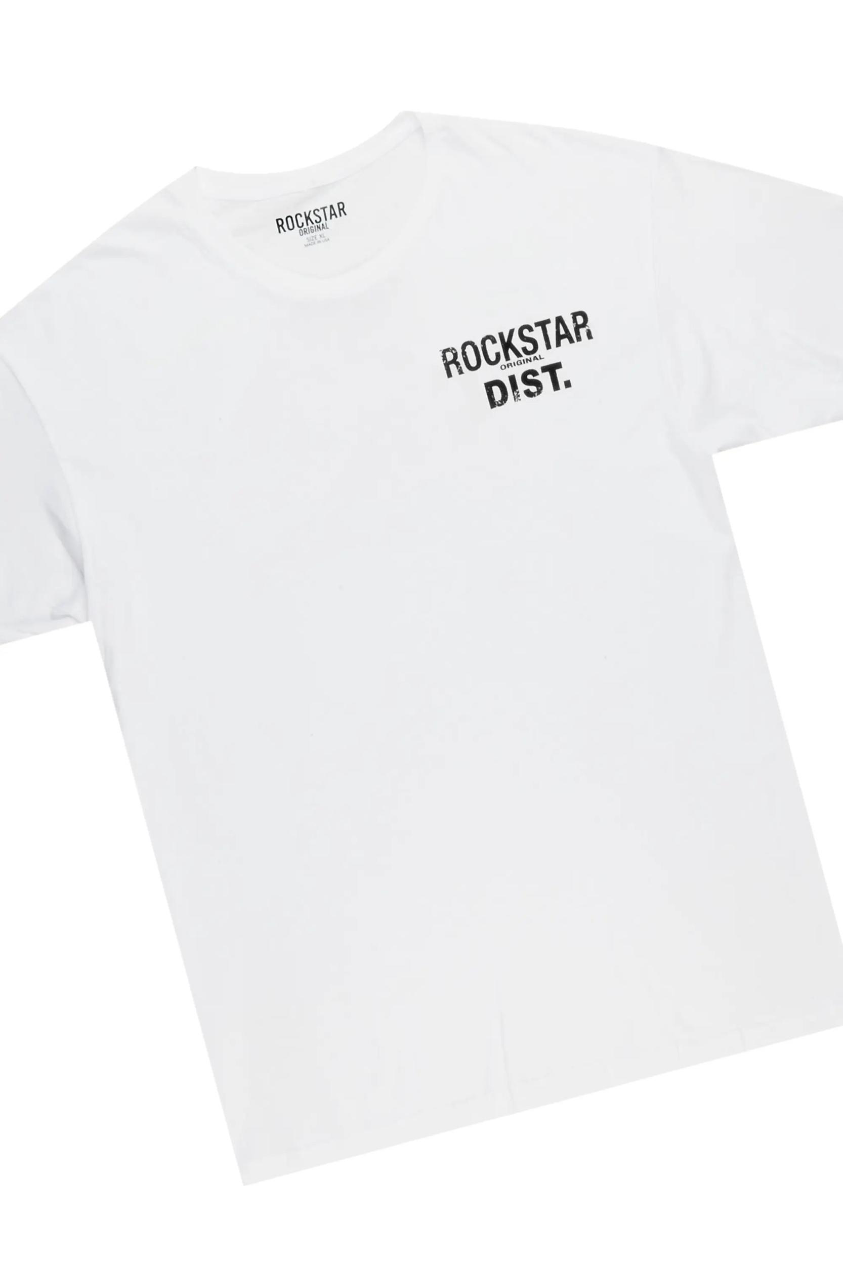 Lake White/Black T-Shirt/Stacked Flare Jean Bundle Male Product Image