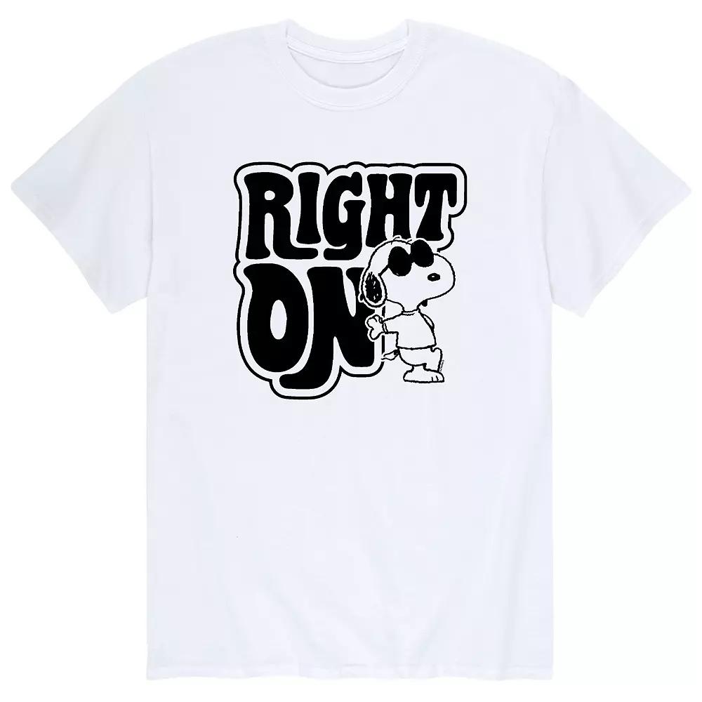 Men's Peanuts Snoopy Right On Tee,  Product Image