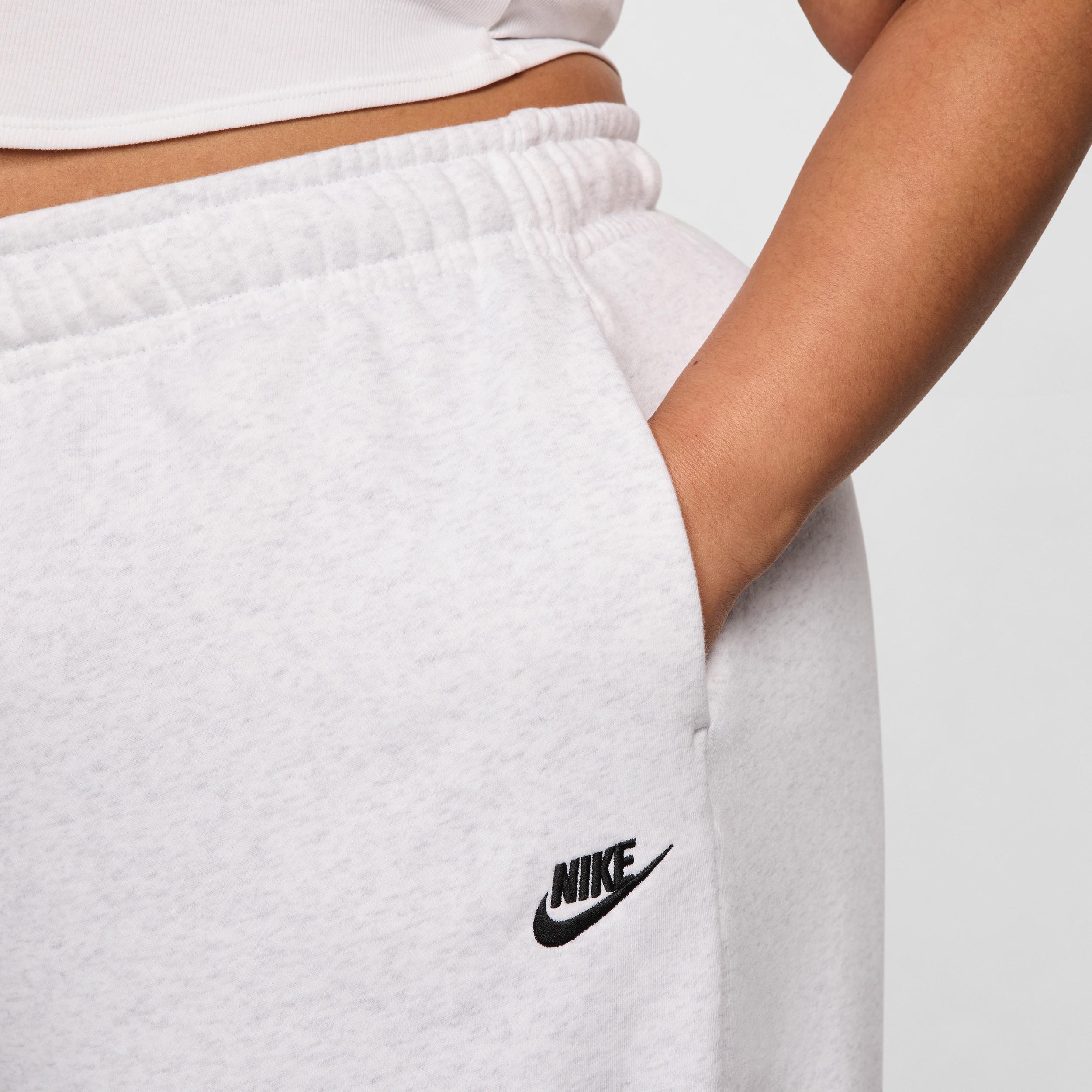 Womens Nike Sportswear Club Fleece Mid-Rise Wide-Leg Sweatpants (Plus Size) | FB7262-051 Product Image