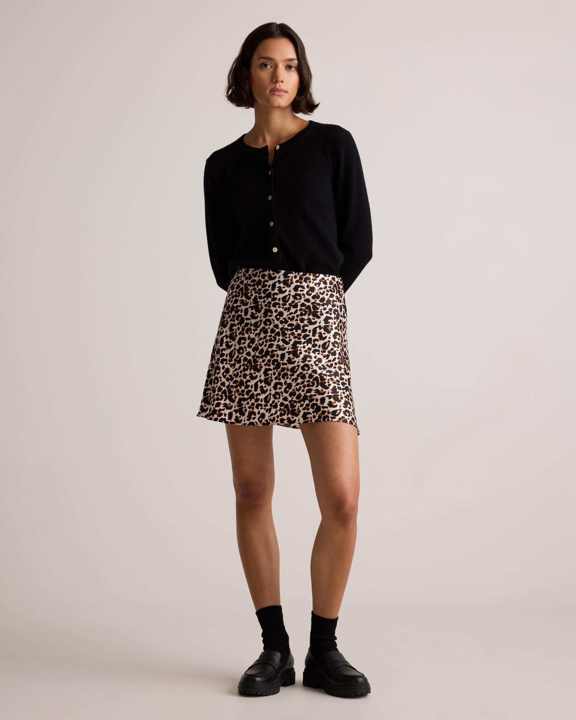 Quince | Women's Mini Skirt Mulberry Silk Product Image