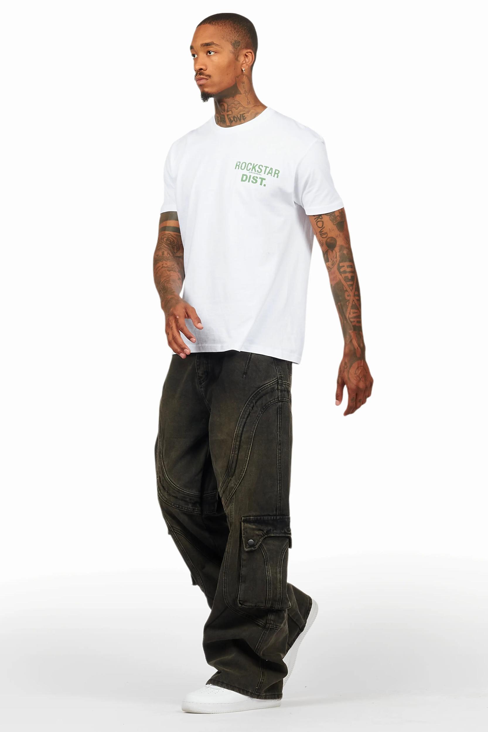 Denmot Dark Grey Baggy Fit Jean Male Product Image