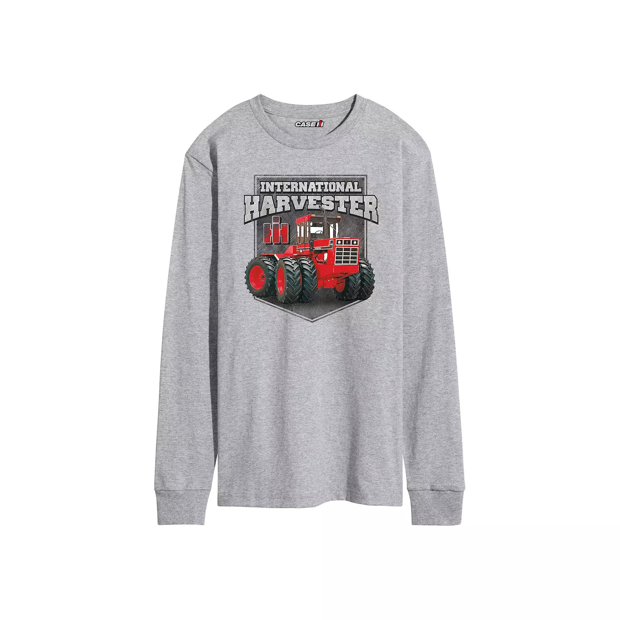 Men's Case IH Metal Plate Badge Long Sleeve Graphic Tee,  Product Image