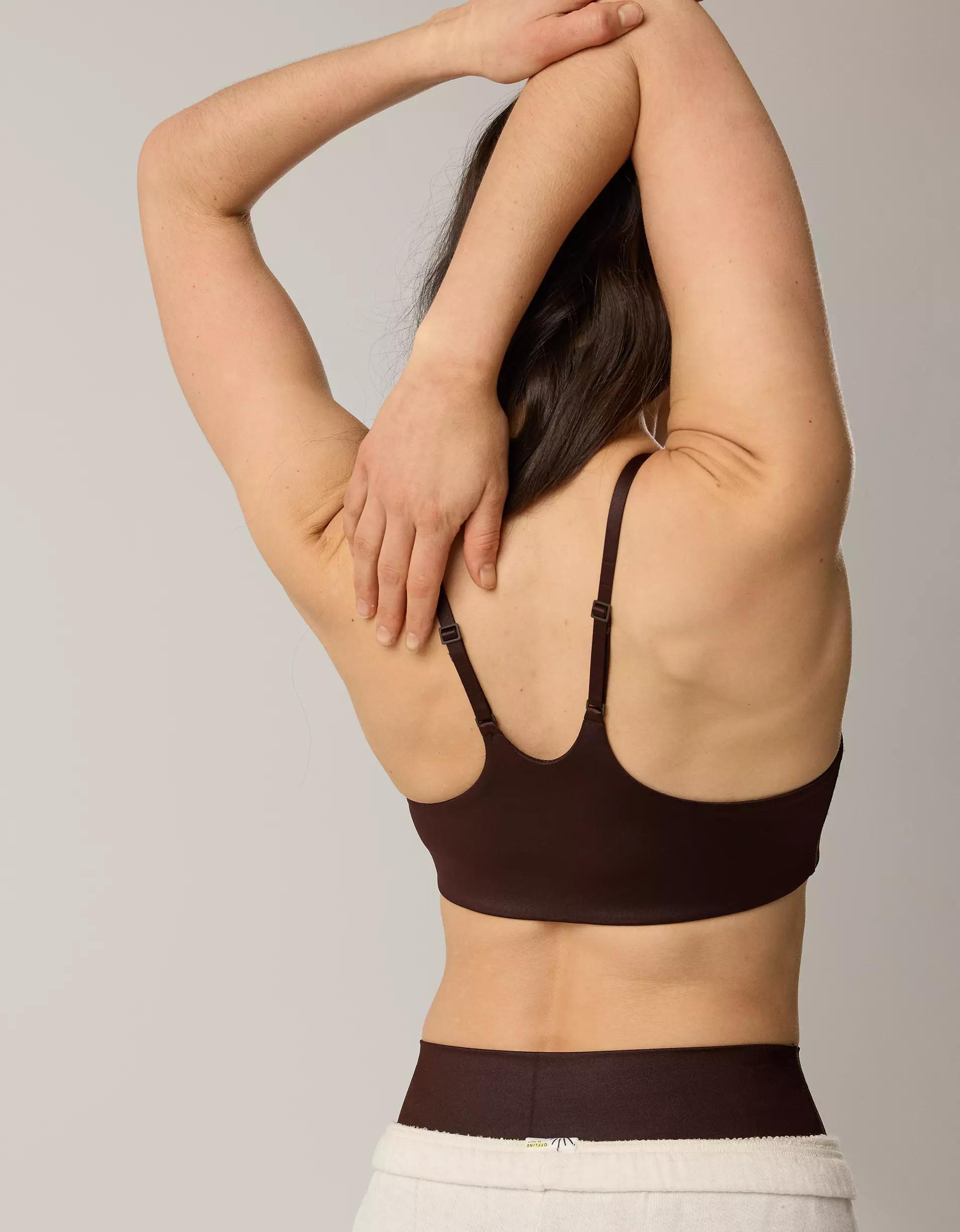 OFFLINE By Aerie Goals Gloss Strappy Sports Bra Product Image