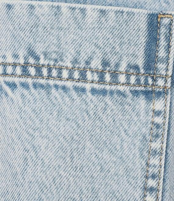 Every Acid Wash Point Collar Chest Pocket Denim Jacket Product Image