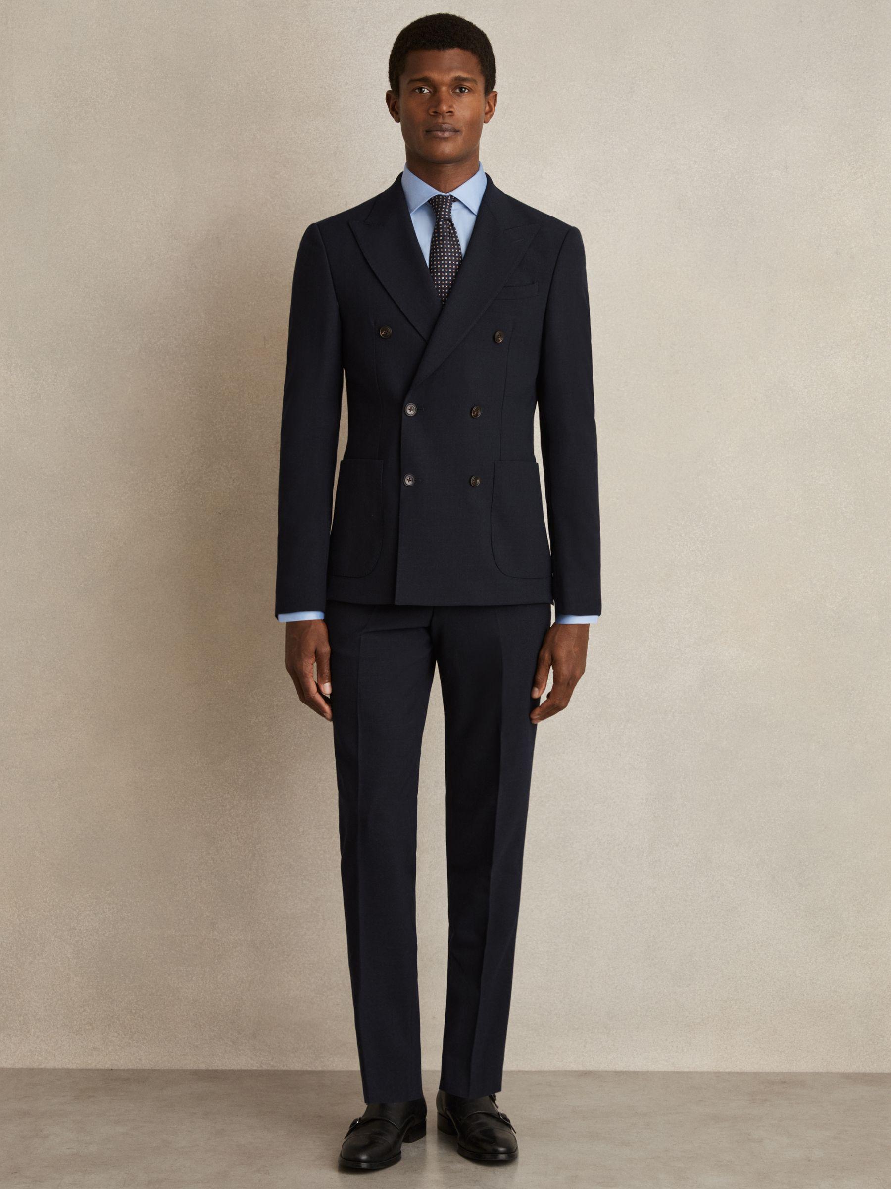 Cotton Sateen Shirt in Blue Stripe Product Image