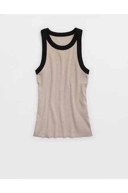 Aerie High Neck Tuckable Tank Top Women's Product Image
