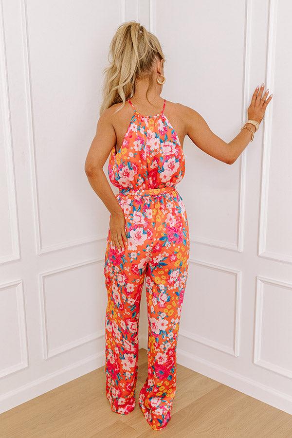 Pics Of Paradise Floral Jumpsuit Product Image