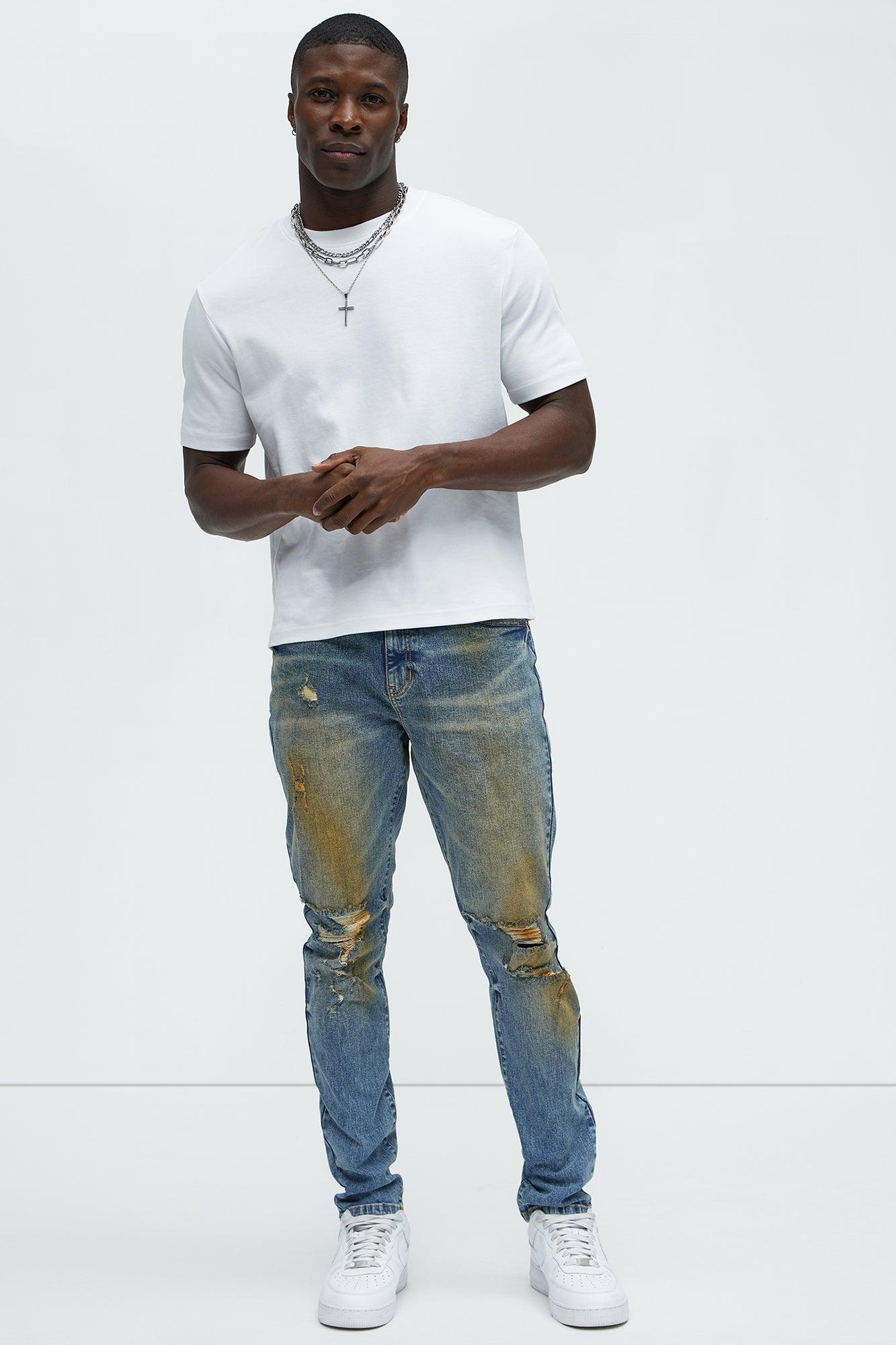Rules Skinny Jeans - Vintage Blue Wash Product Image