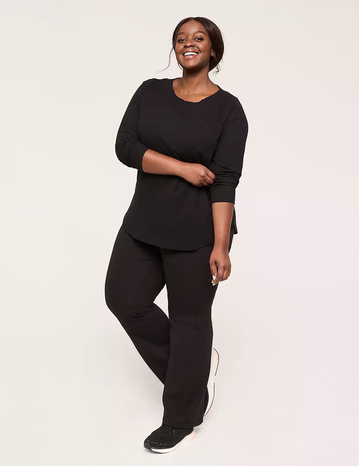 LIVI Boatneck Rib Back-Detail Sweatshirt Product Image