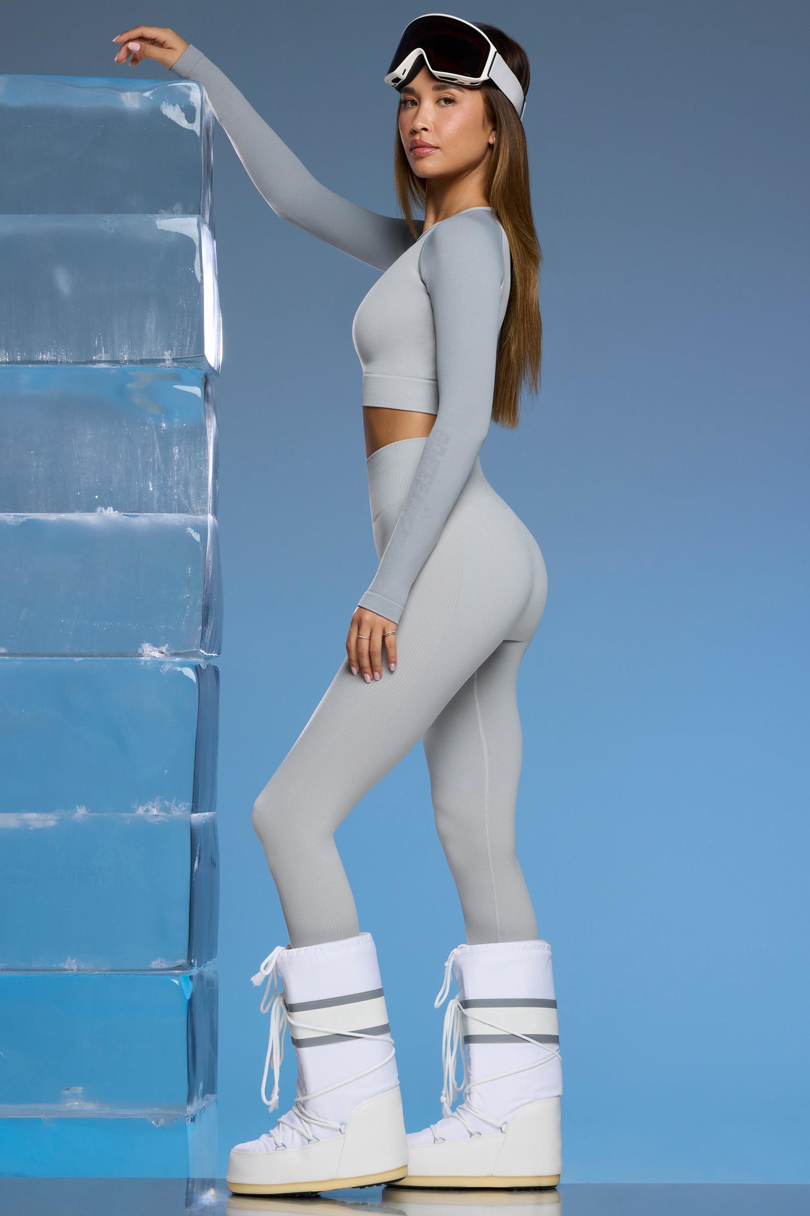 Super Sculpt Base Layer Leggings in Light Grey Product Image
