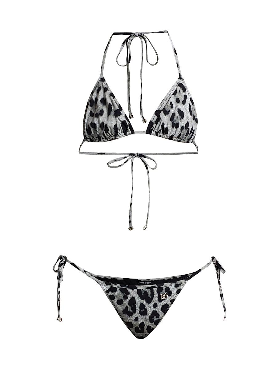 Womens Leopard String Bikini Product Image