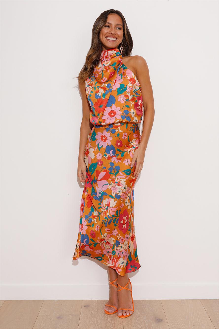 Magical Vibes Maxi Dress Orange Product Image
