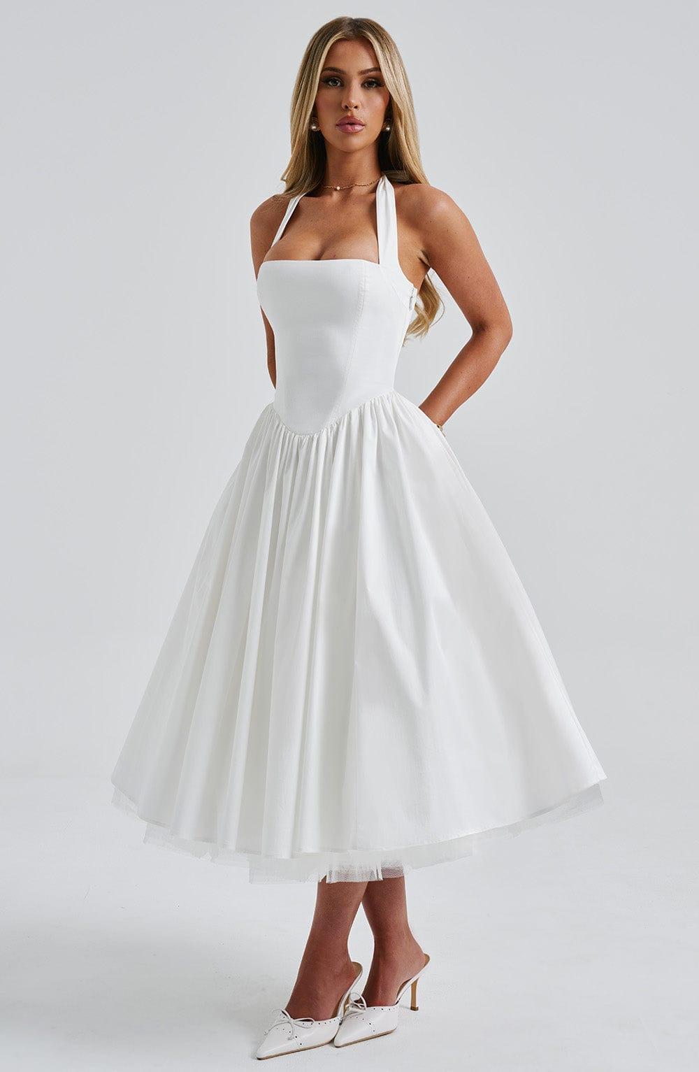 Cressida Midi Dress - Ivory Product Image