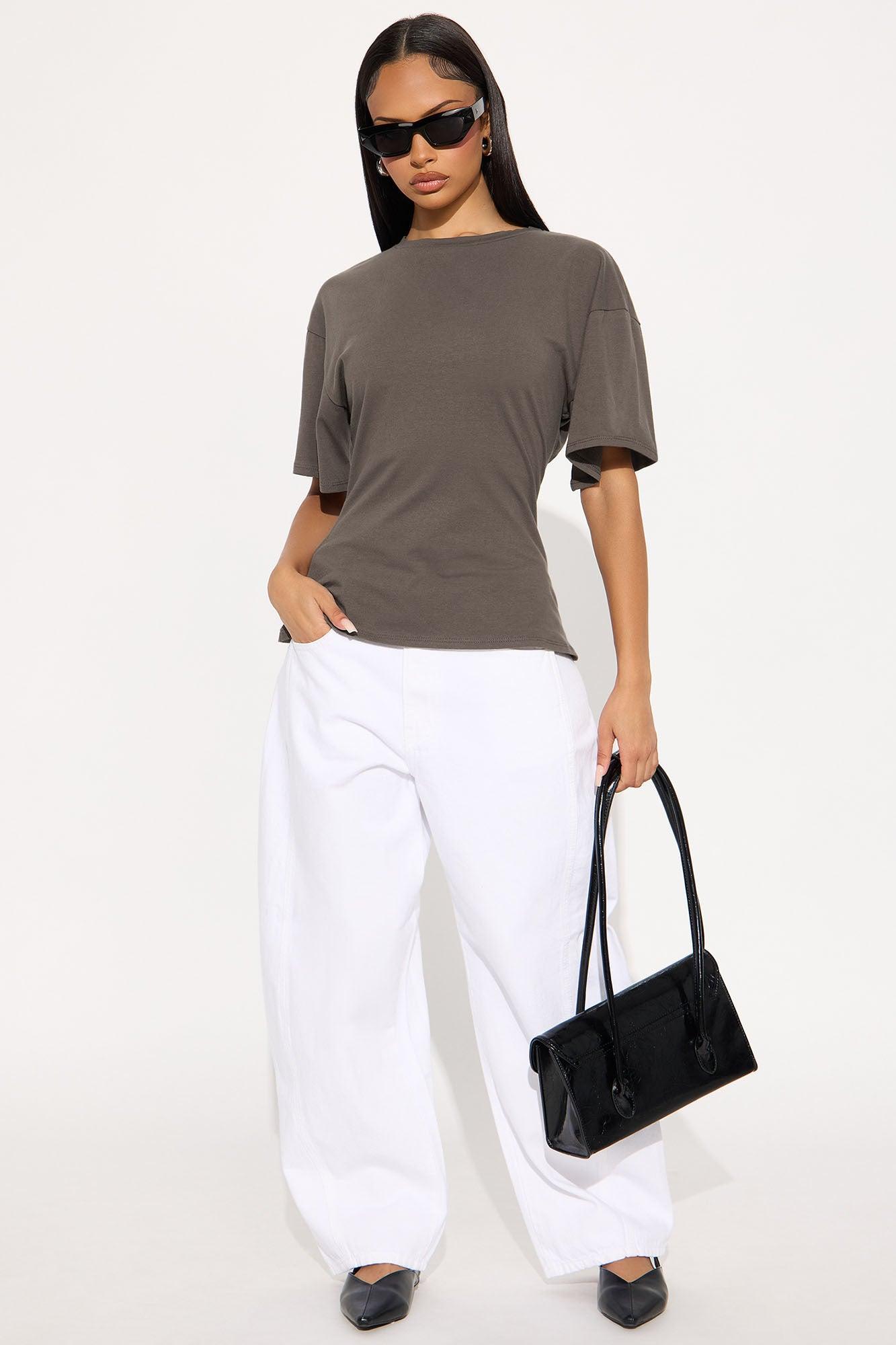 Latona Short Sleeve T Shirt - Grey Female Product Image