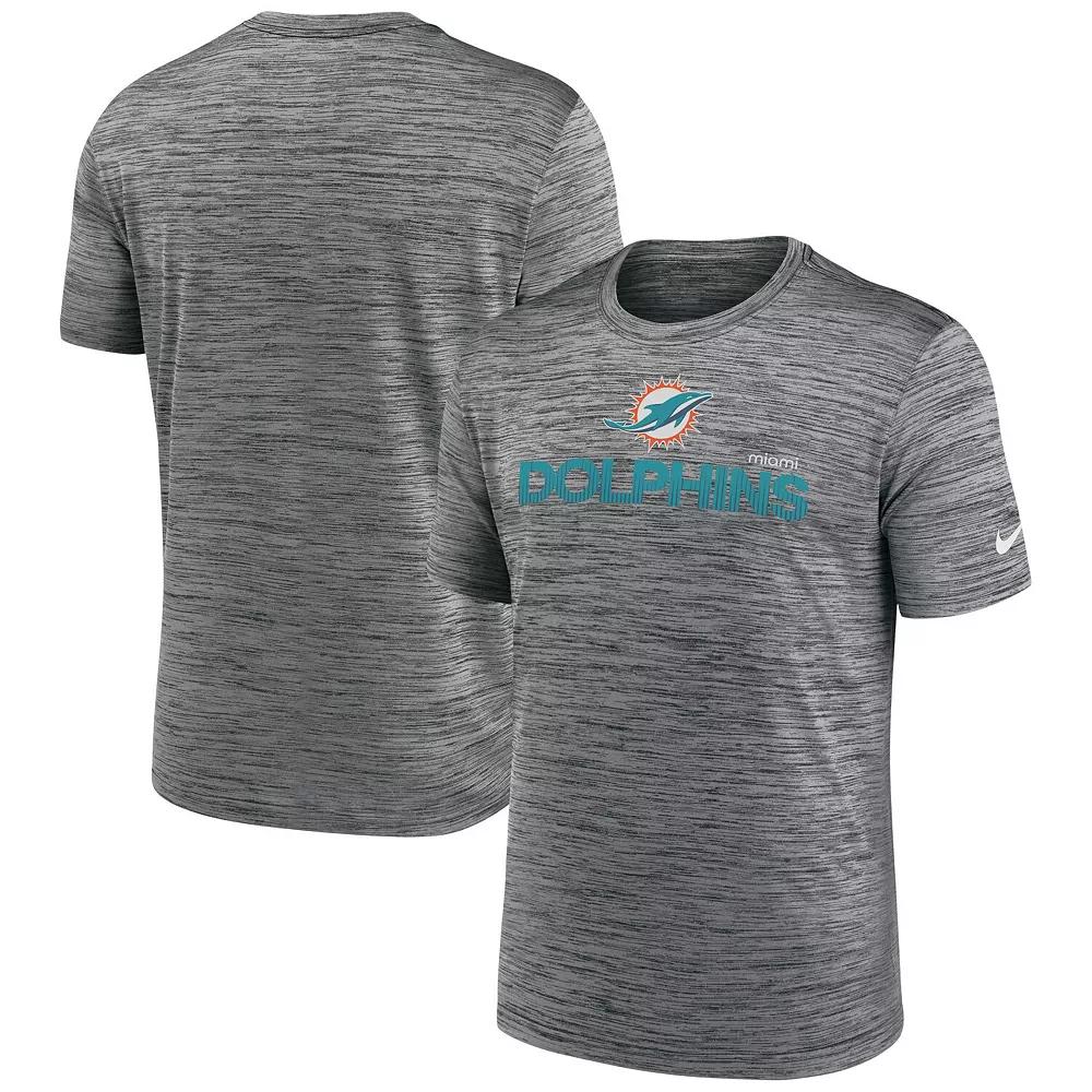Men's Nike Anthracite Miami Dolphins Blitz Velocity Modern Performance T-Shirt,  Product Image