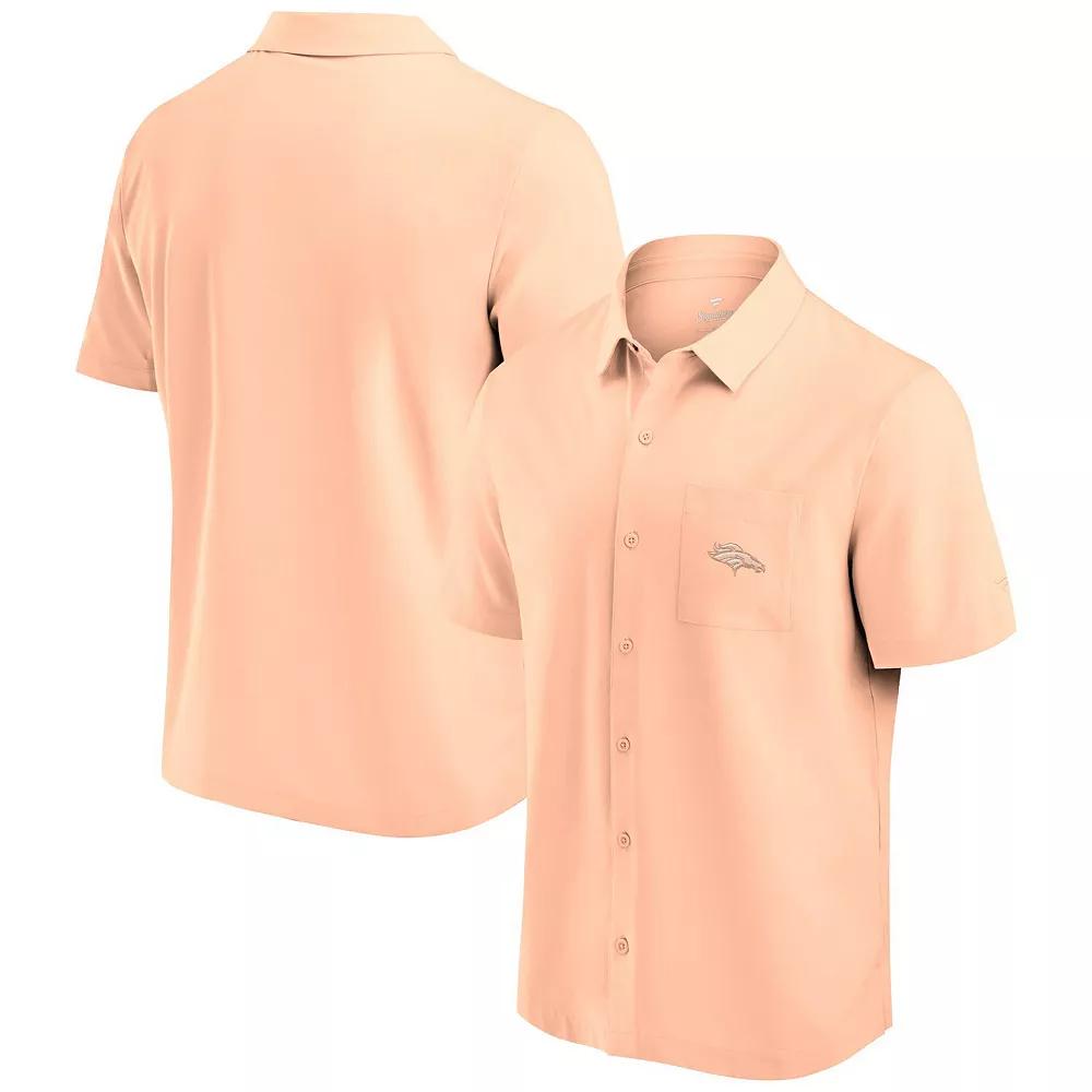 Men's Fanatics Light Pink Denver Broncos Front Office Button-Up Shirt,  Product Image