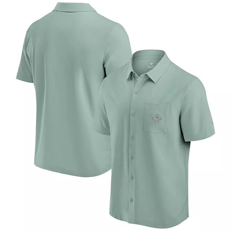 Men's Fanatics Mint Miami Dolphins Front Office Button-Up Shirt,  Product Image