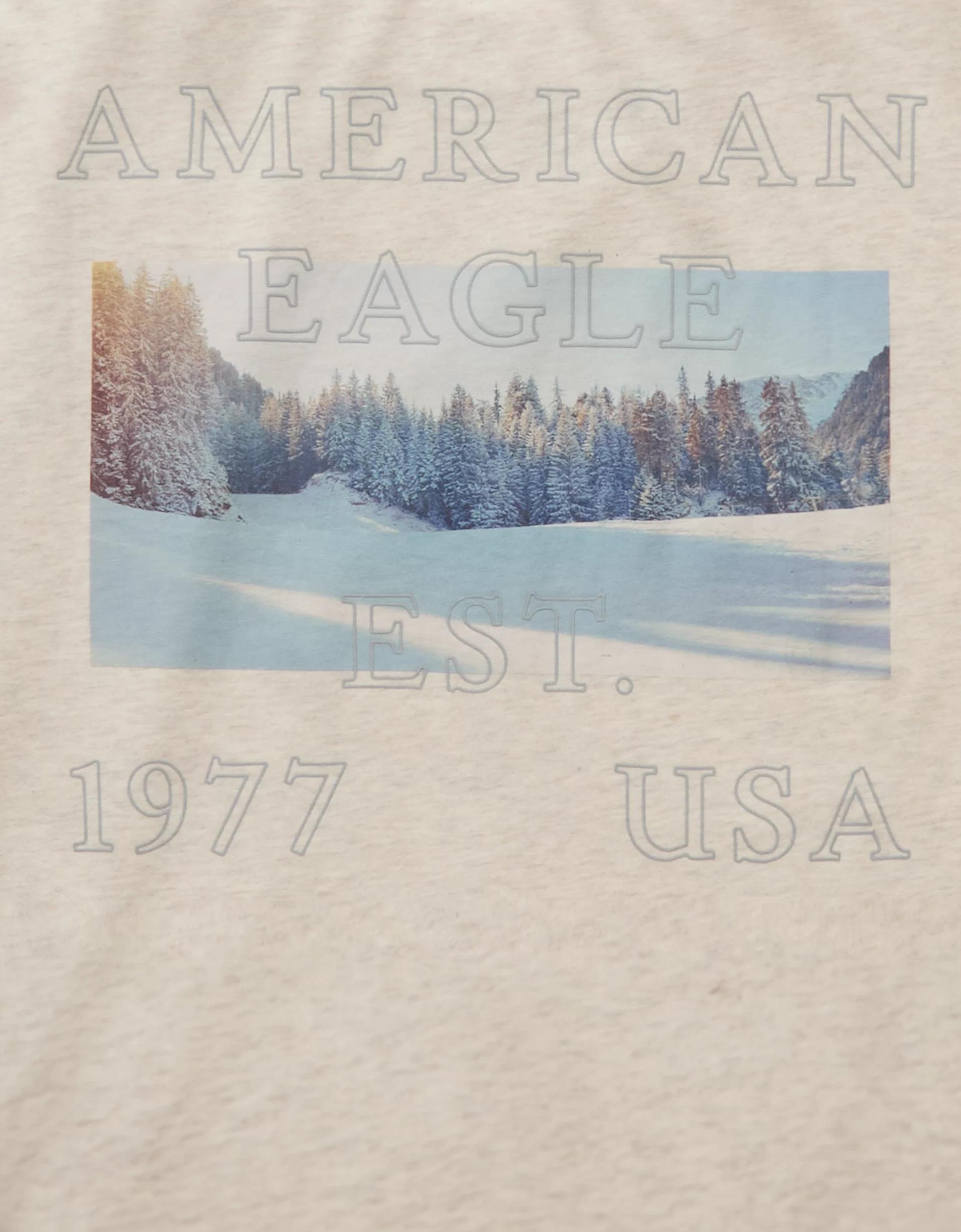 AE Boxy Long Sleeve Destination Graphic T-Shirt Product Image