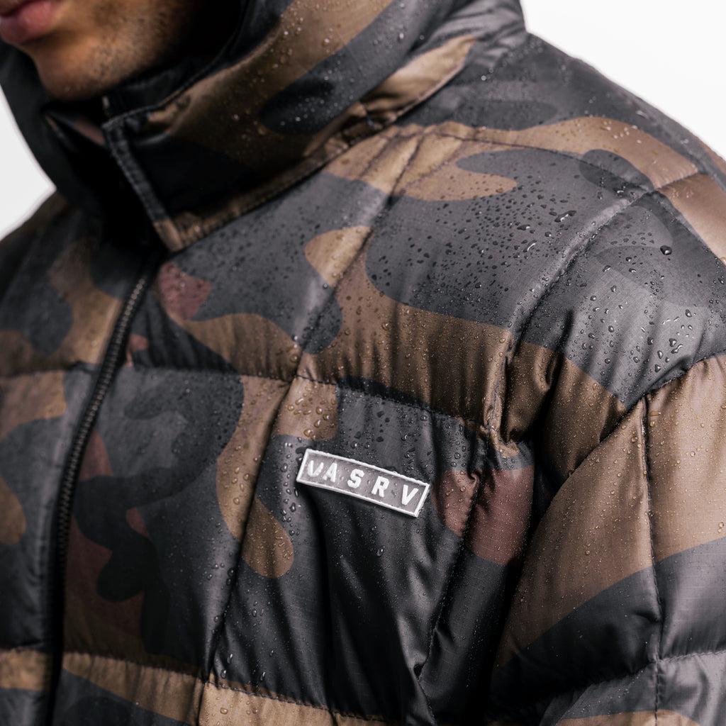 0551. Weather-Ready Down Puffer Jacket - Rust Camo Product Image