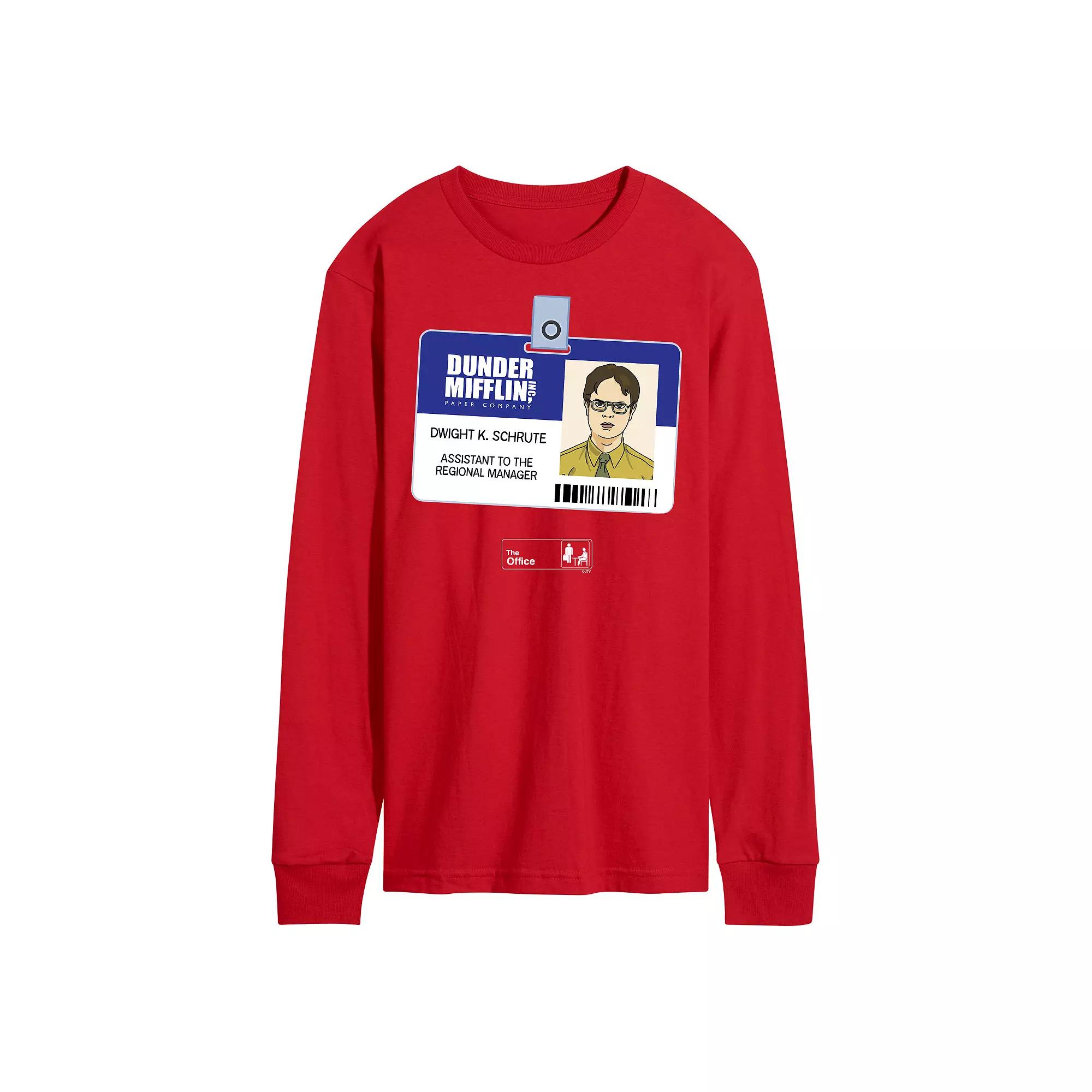 Men's The Office Dwight Schrute Badge Tee,  Product Image