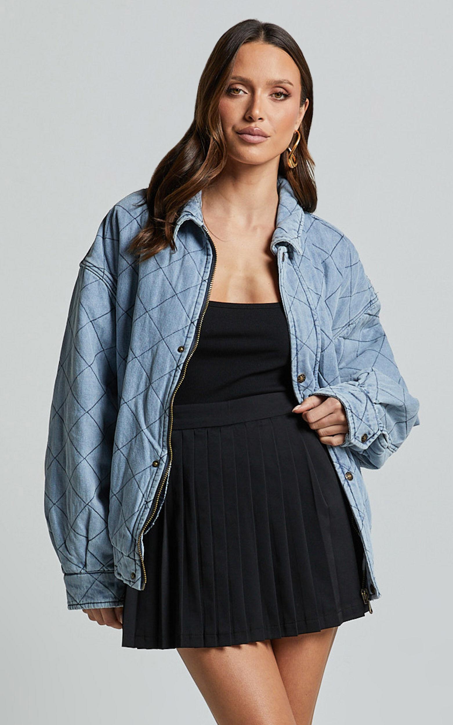 Lioness - Kenny Bomber in Light Denim Product Image