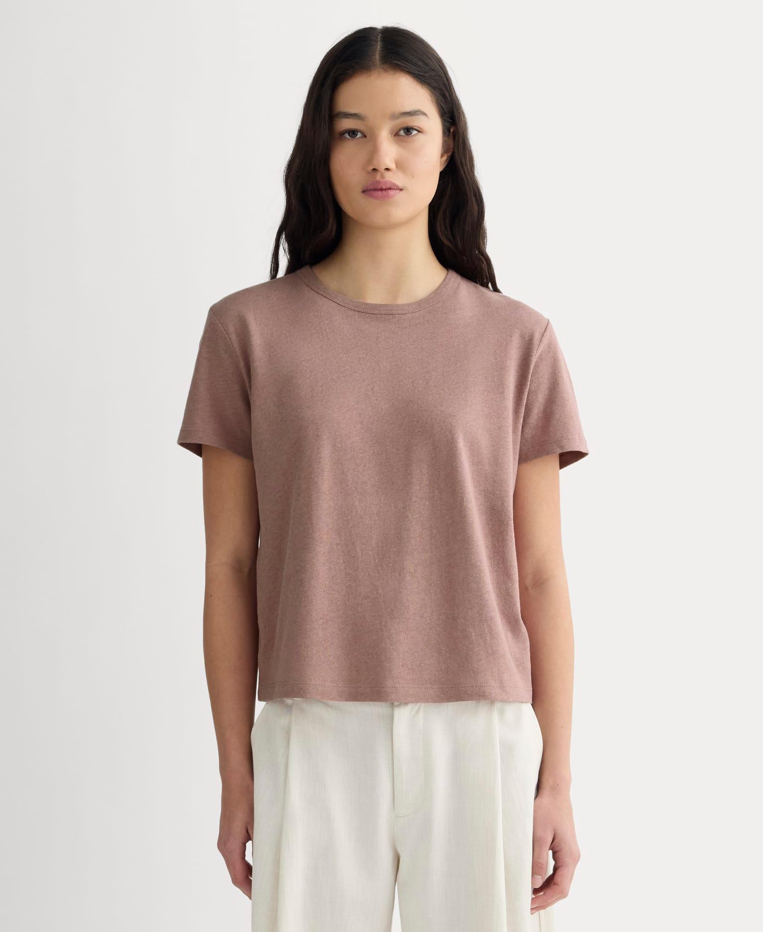Womens Box-Cut T-Shirt in Cotton Linen by Everlane Product Image
