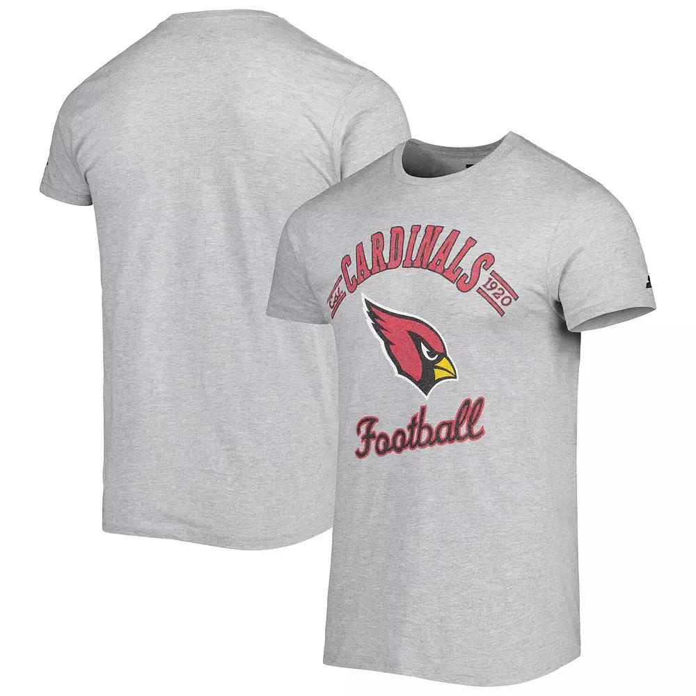 Men's Starter Heathered Gray Arizona Cardinals Prime Time T-Shirt,  Product Image