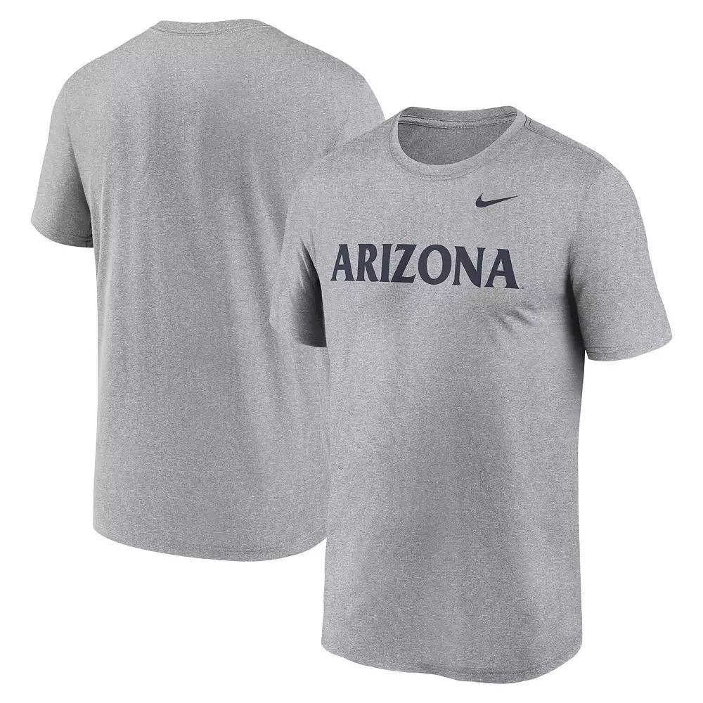 Men's Nike Heather Gray Arizona Wildcats Primetime Legend Wordmark T-Shirt, Size: 2XL, Grey Product Image