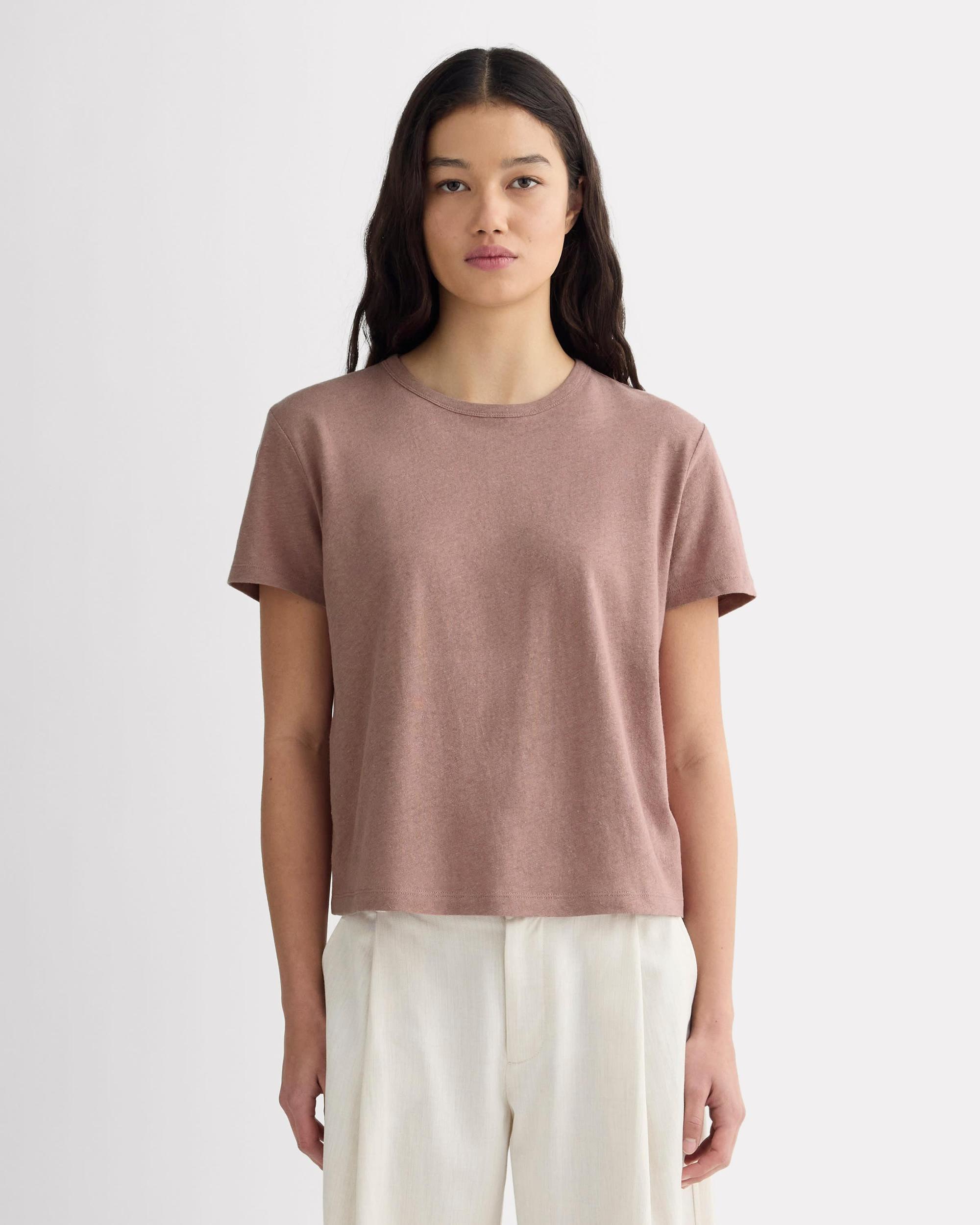 Womens Box-Cut T-Shirt in Cotton Linen by Everlane Product Image