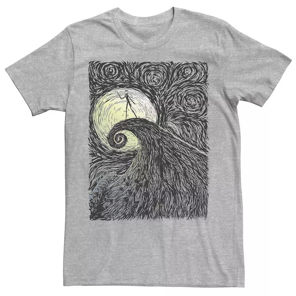 Disney's The Nightmare Before Christmas Men's Spiral Hill Portrait Tee,  Product Image