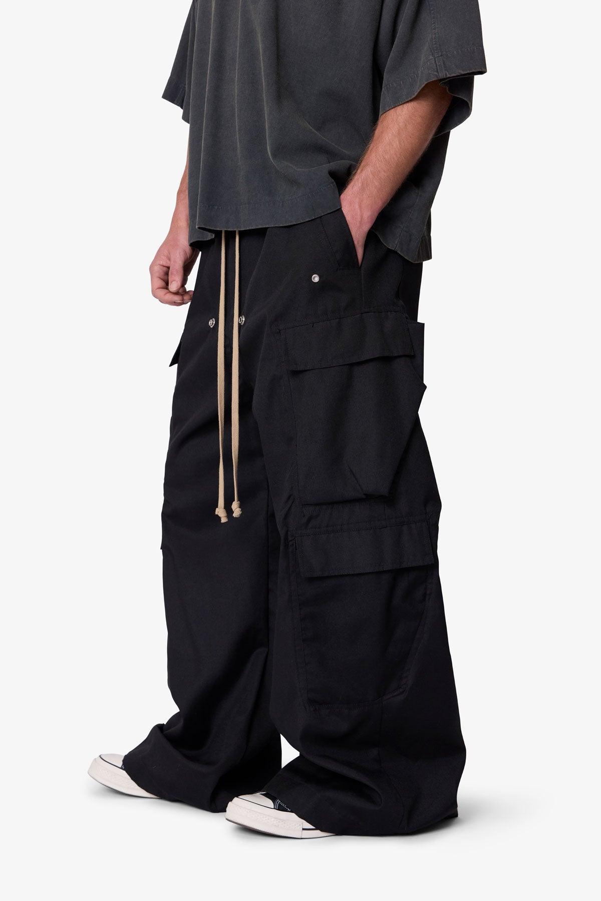 Rave Double Cargo Pants - Black Product Image