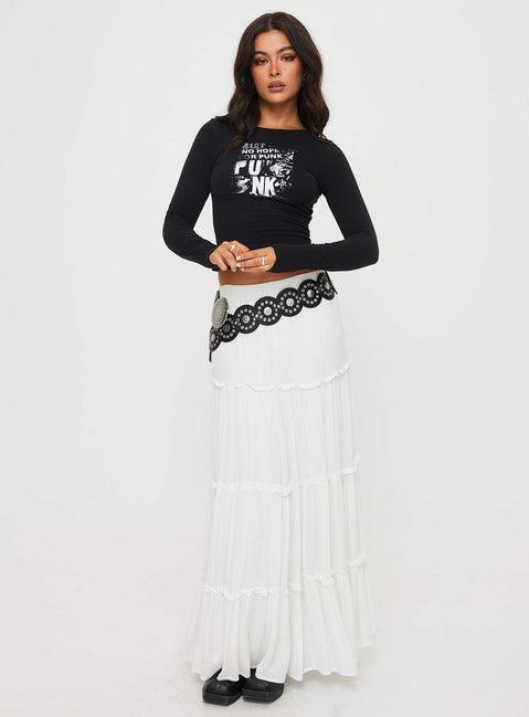 No Hope Long Sleeve Top Black Product Image