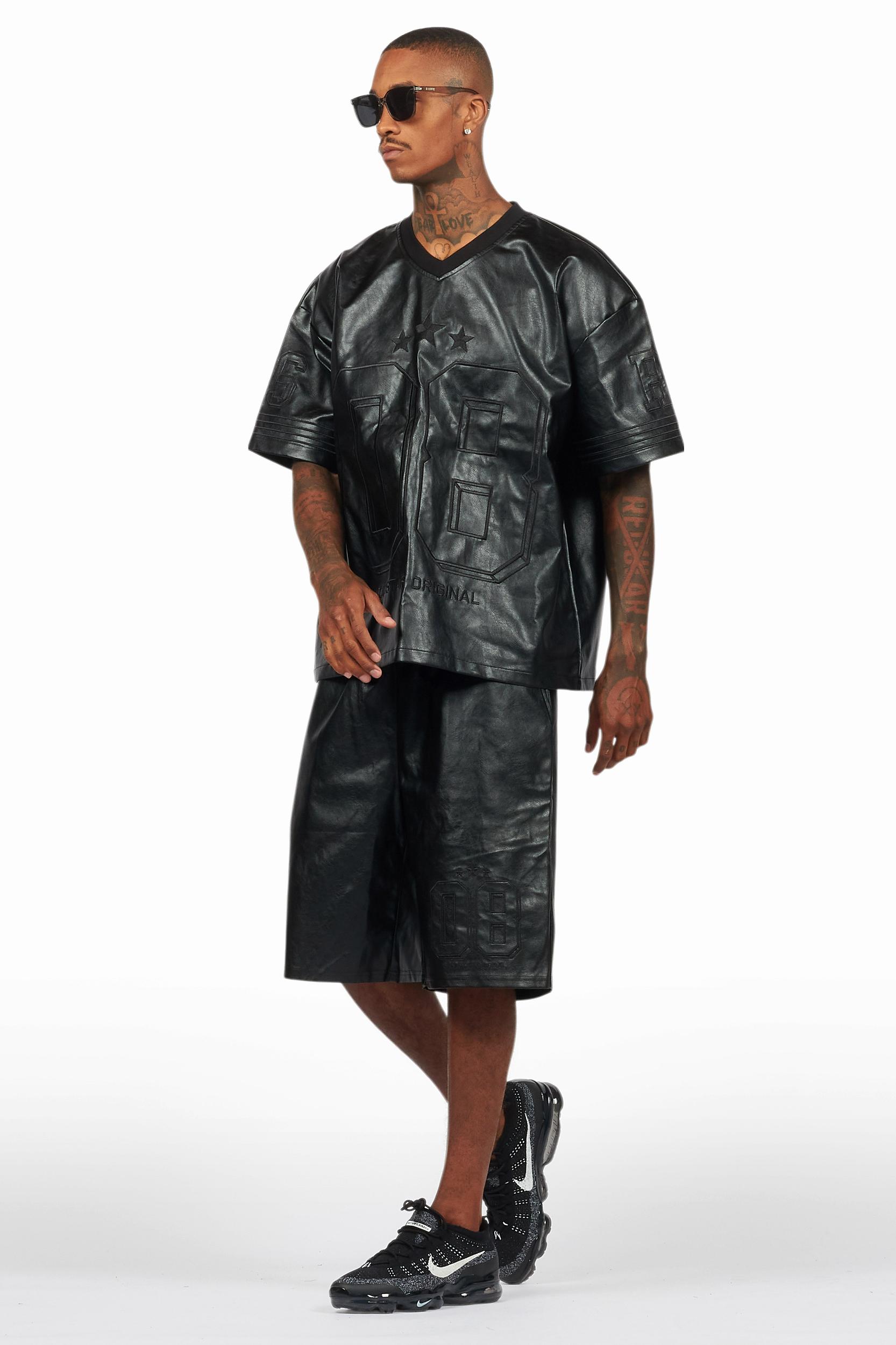 Antosha Black T-Shirt/Short Set Male Product Image