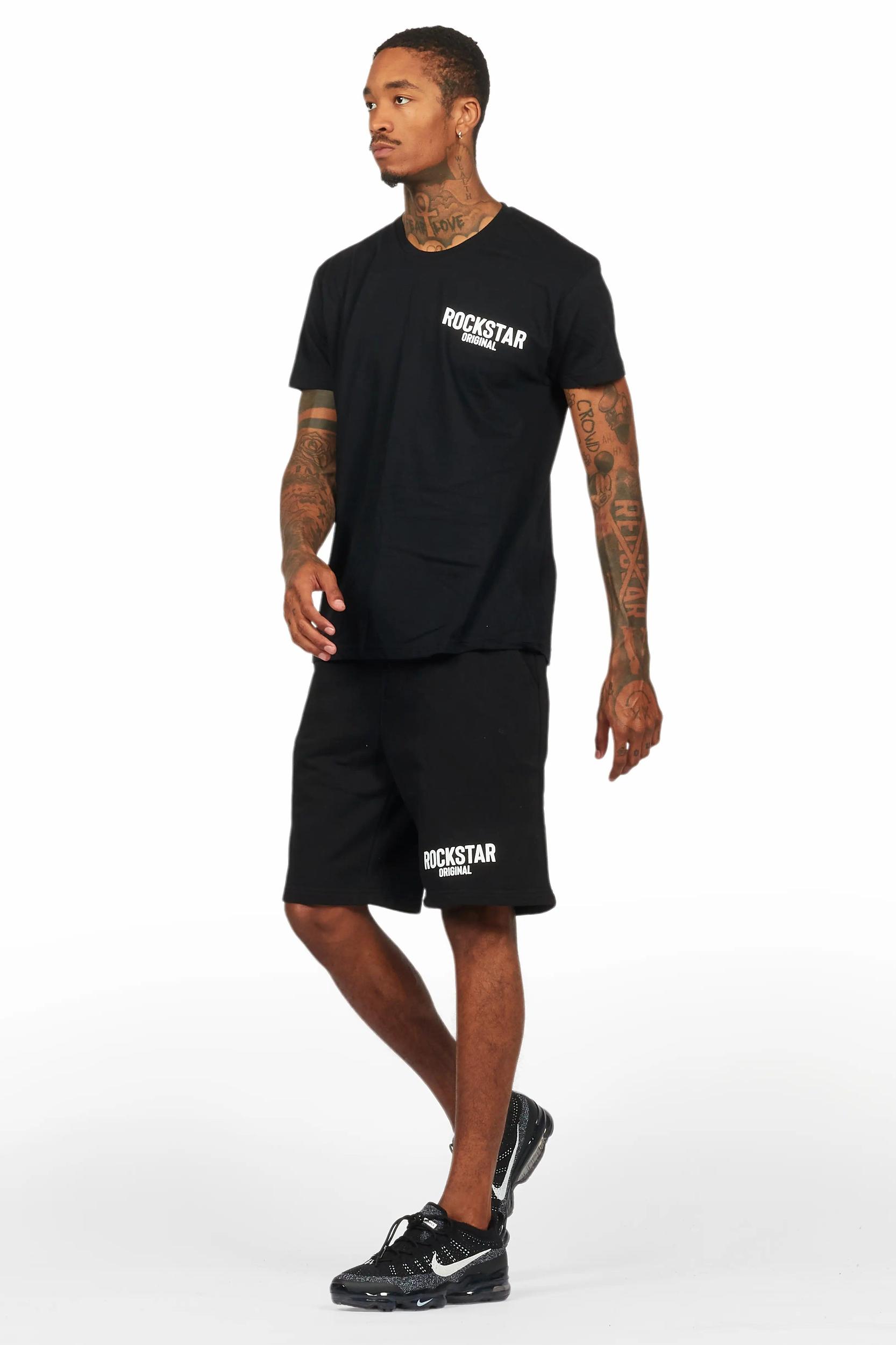 Sana Black/White Short Set Male Product Image