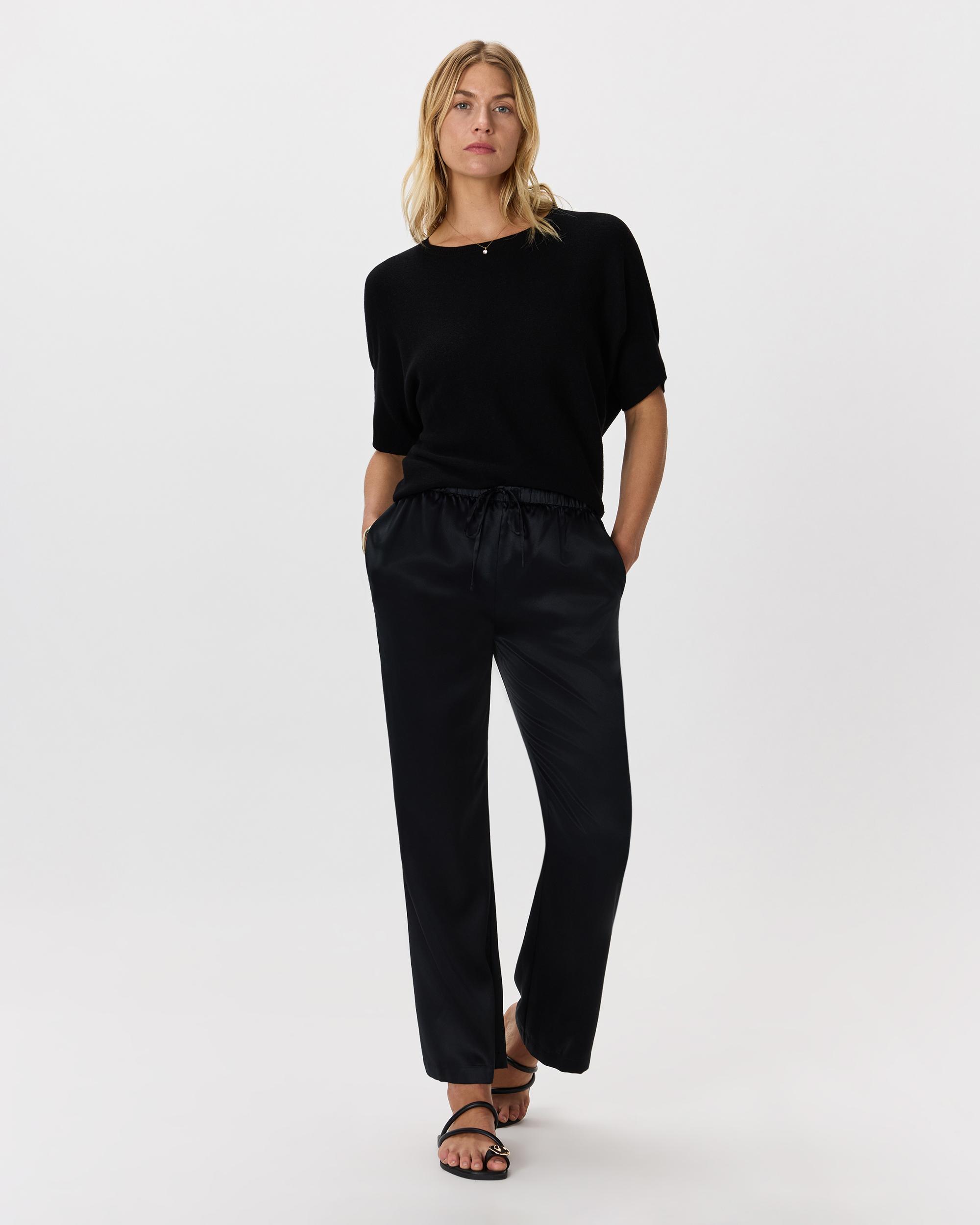 Quince | Women's Lightweight Cotton Cashmere Link-Stitch Dolman Sweater Size XS Product Image